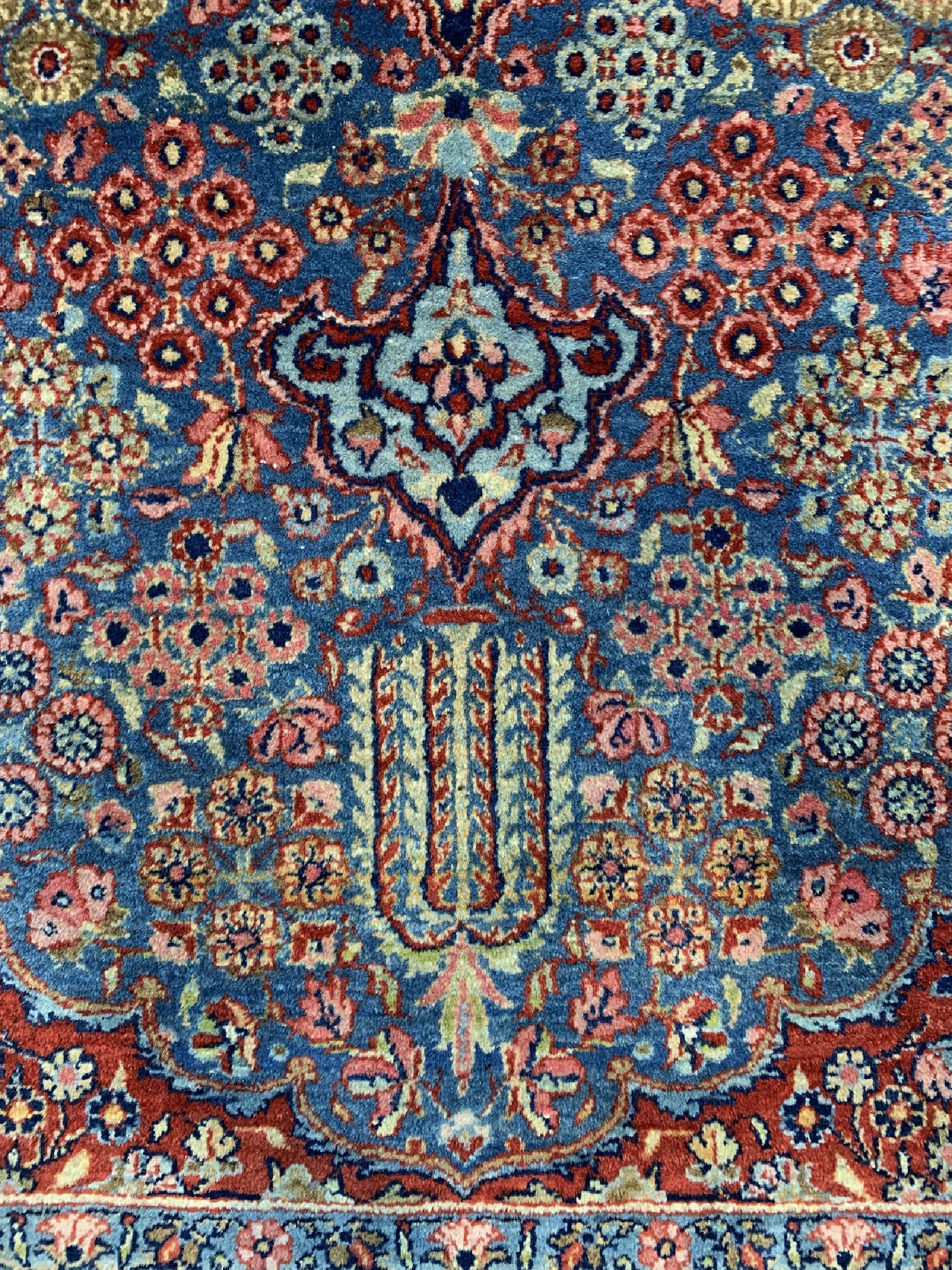 Detail c: Yazd Kork alt, Persien, um 1920, Korkwolle auf Baumwolle, ca. 220 x 130 cm, gereinigt, EHZ: 2