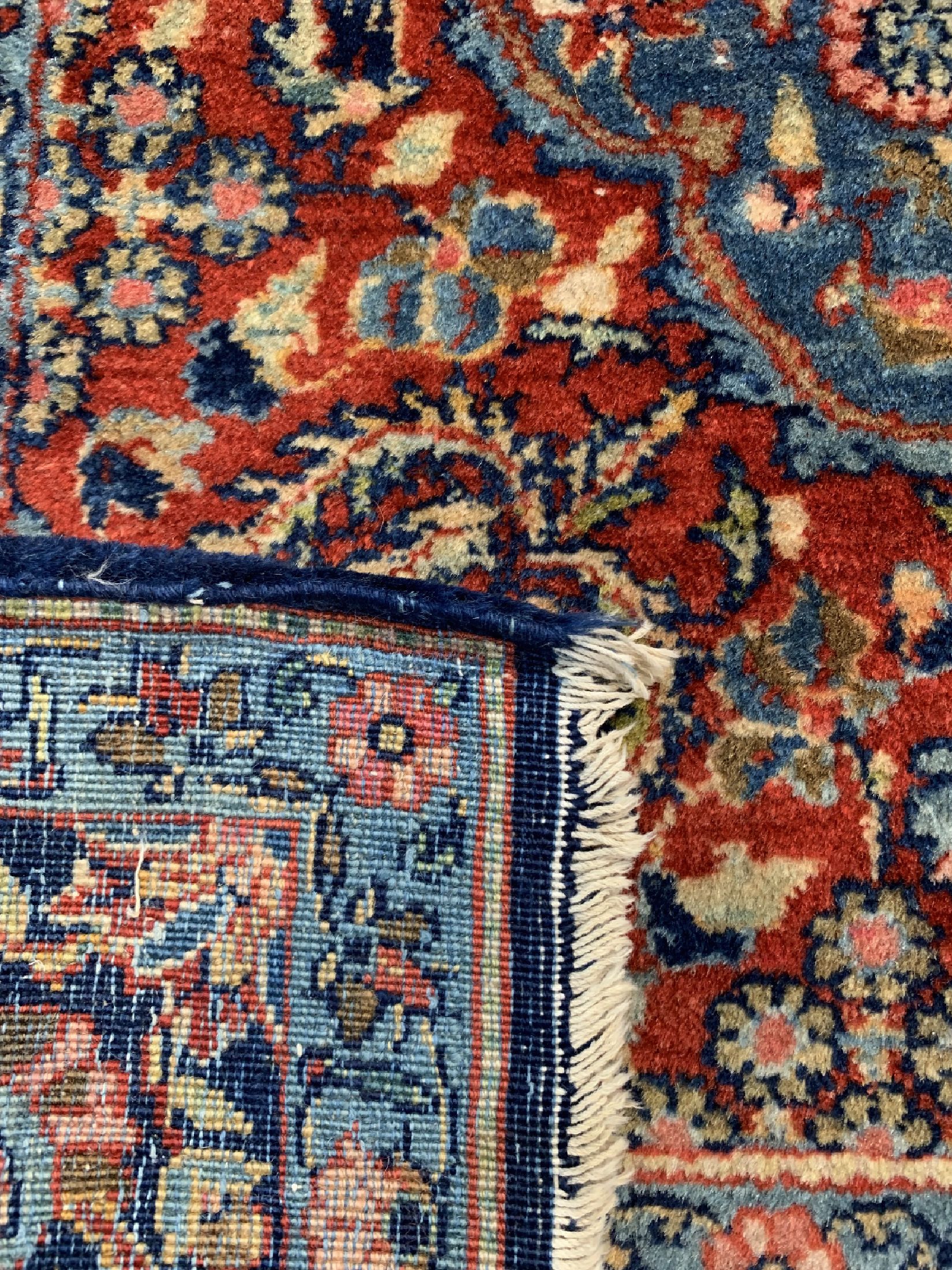 Detail e: Yazd Kork alt, Persien, um 1920, Korkwolle auf Baumwolle, ca. 220 x 130 cm, gereinigt, EHZ: 2