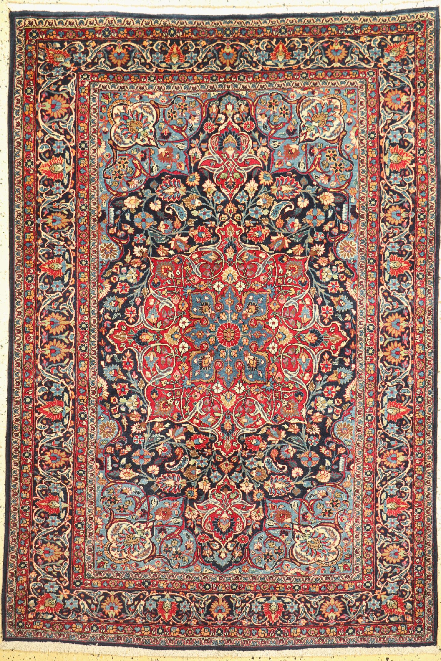 Khorasan alt, Persien, um 1950, Wolle auf Baumwolle, ca. 211 x 144 cm, gereinigt, EHZ: 1-2