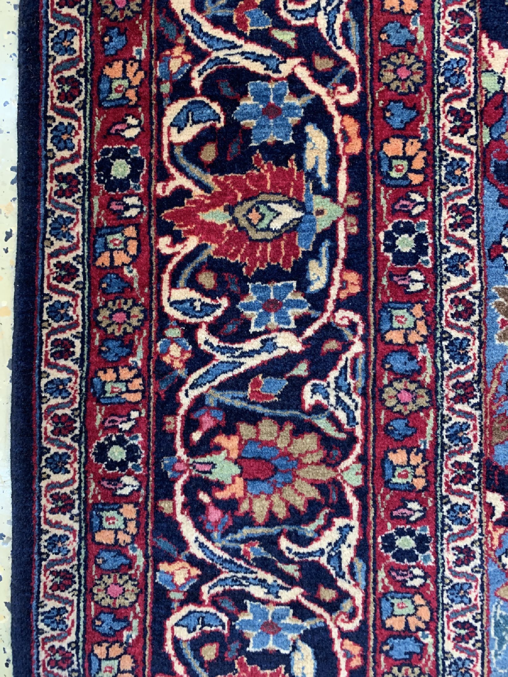 Detail c: Khorasan alt, Persien, um 1950, Wolle auf Baumwolle, ca. 211 x 144 cm, gereinigt, EHZ: 1-2