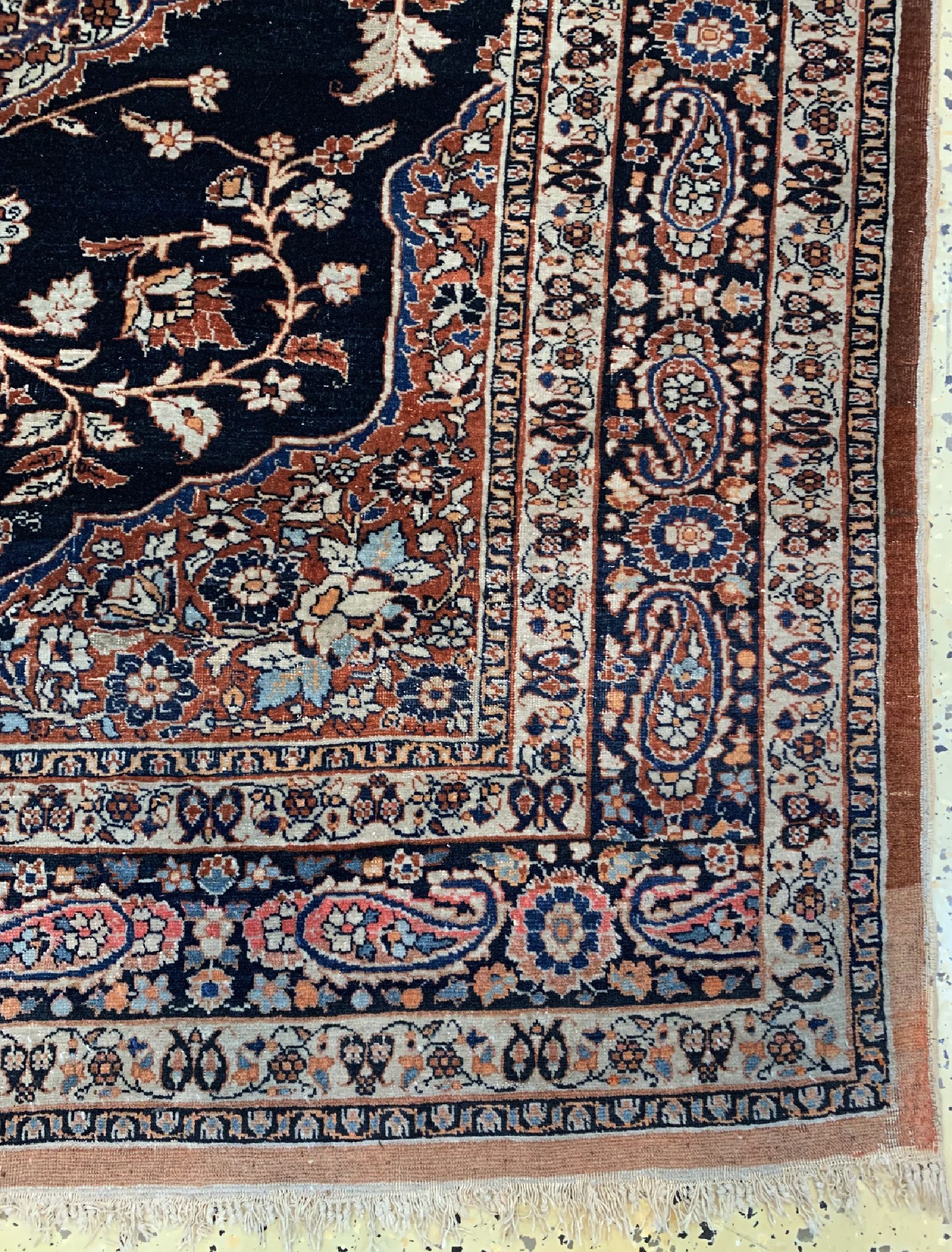 Detail a: Täbriz Hadji-Jalili antik, Persien, um 1900, Wolle auf Baumwolle, ca. 186 x 130 cm, EHZ: 3