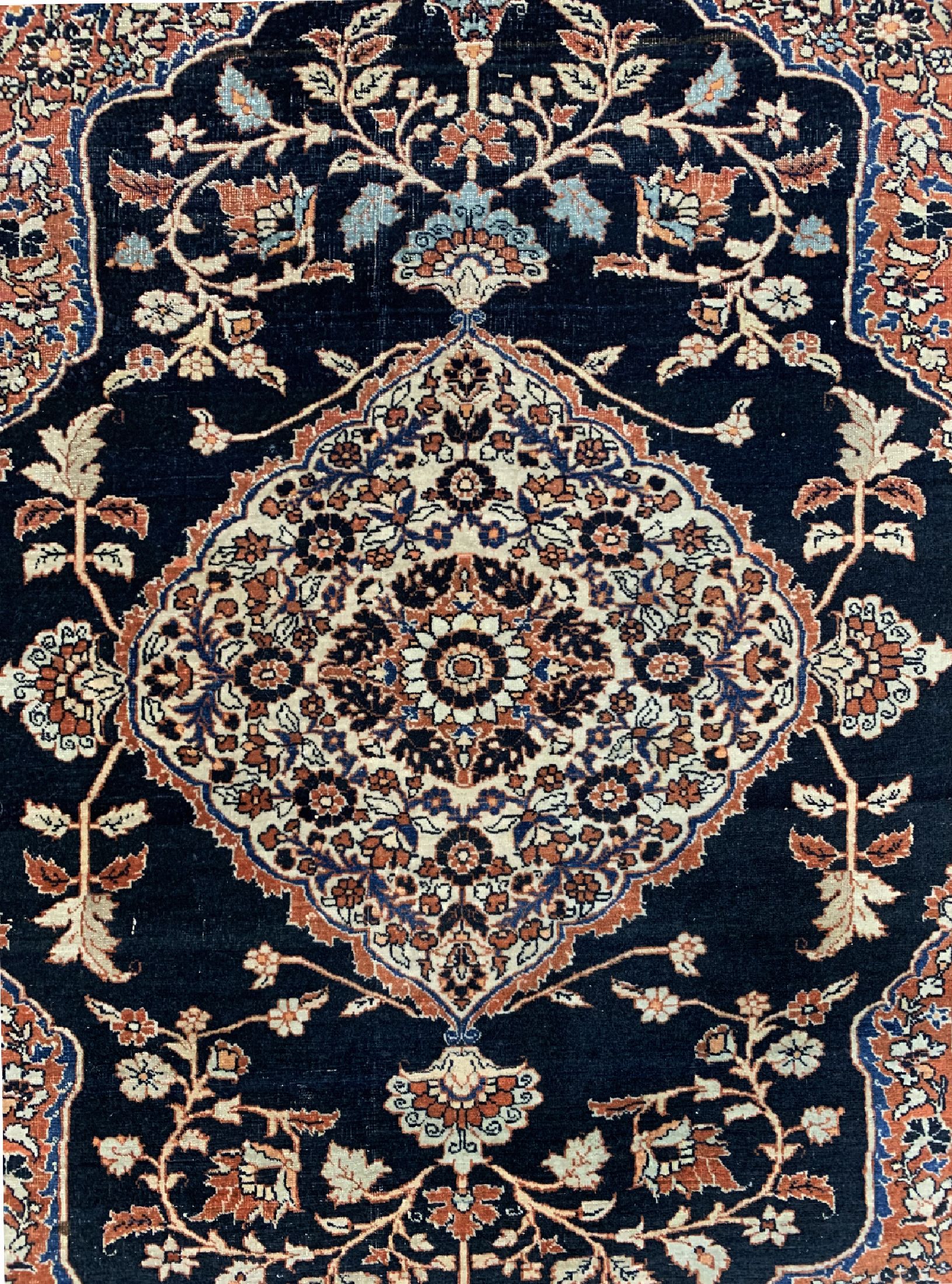Detail b: Täbriz Hadji-Jalili antik, Persien, um 1900, Wolle auf Baumwolle, ca. 186 x 130 cm, EHZ: 3