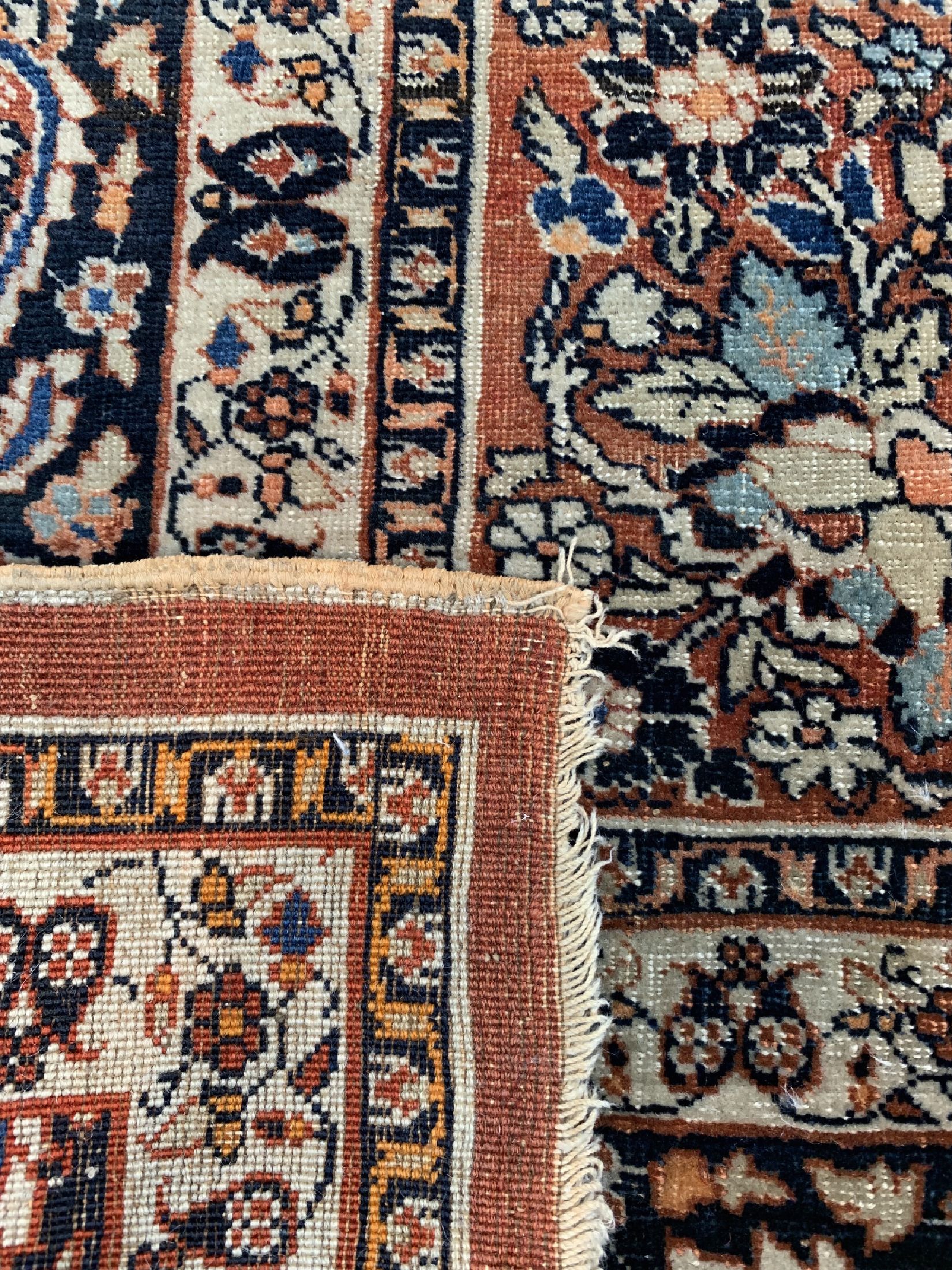 Detail d: Täbriz Hadji-Jalili antik, Persien, um 1900, Wolle auf Baumwolle, ca. 186 x 130 cm, EHZ: 3