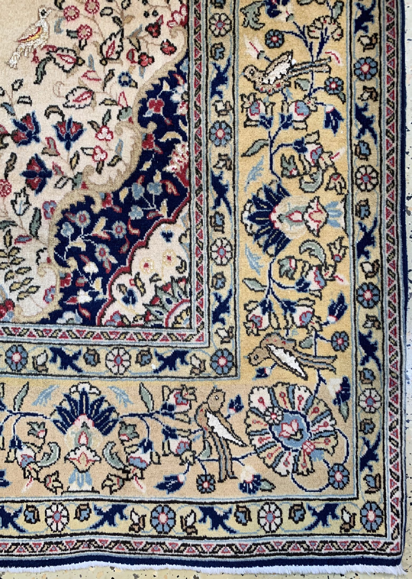 Detail a: Ghom Kork, Persien, um 1960, Korkwolle mit Seide, ca. 210 x 140 cm, EHZ: 2
