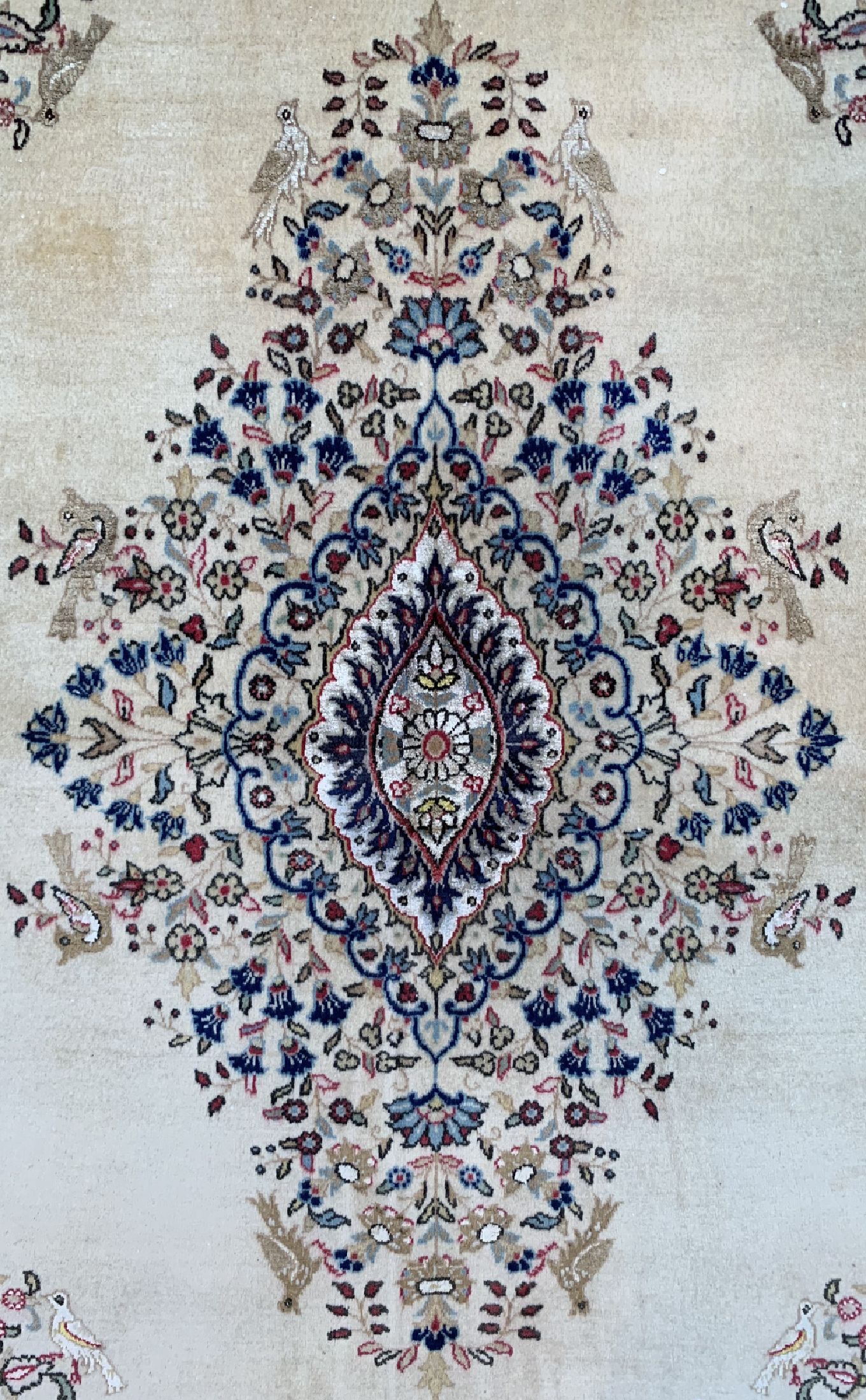 Detail c: Ghom Kork, Persien, um 1960, Korkwolle mit Seide, ca. 210 x 140 cm, EHZ: 2
