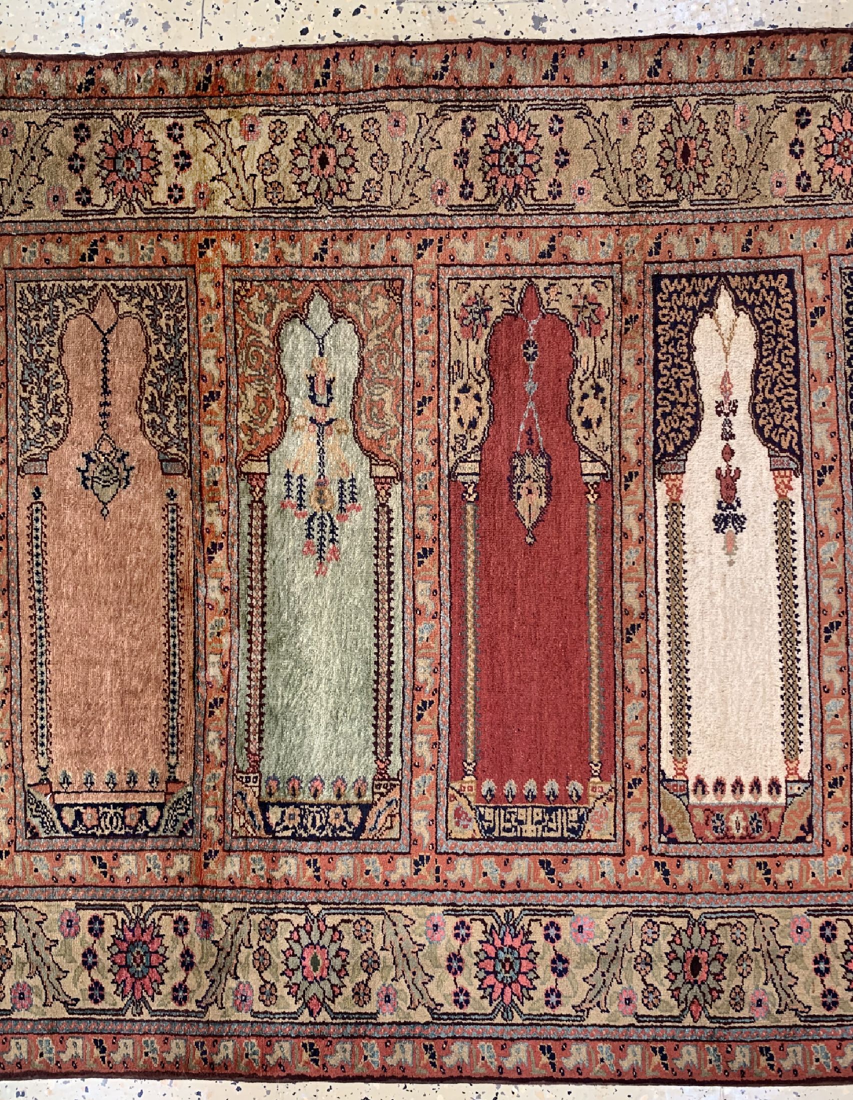 Detail b: Kayseri Saf Flosch, Türkei, um 1940/1950, Baumwolle, ca. 300 x 105 cm, EHZ: 2