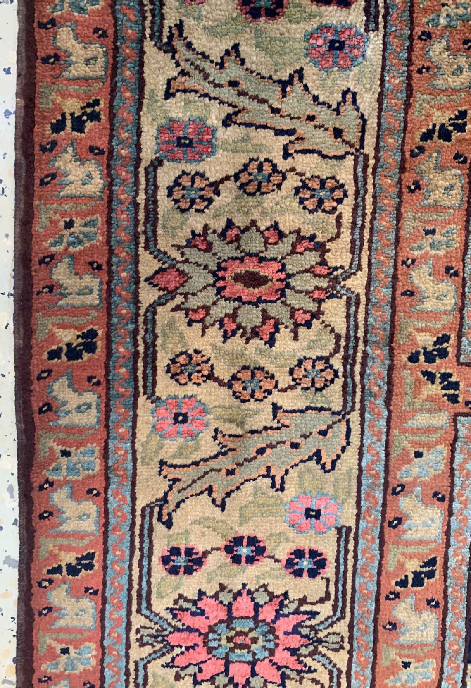 Detail c: Kayseri Saf Flosch, Türkei, um 1940/1950, Baumwolle, ca. 300 x 105 cm, EHZ: 2
