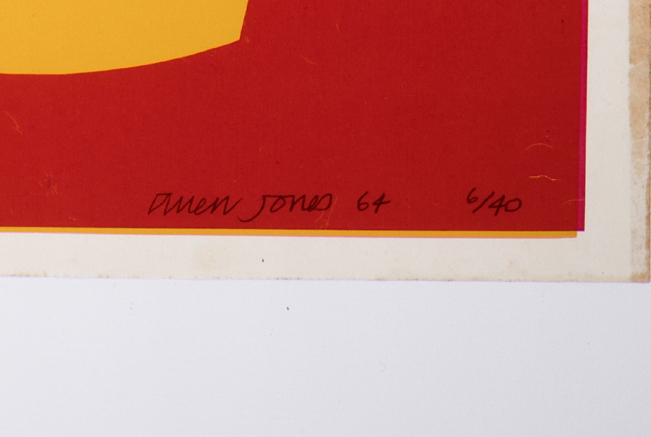 Detail a: Allen Jones, geb. 1937 Southampton, "Dream T-Shirt", 1964, Farbsiebdruck/Papier, handisgniert und datiert, Ed. 6/40, hrsg. von Kelpra ...