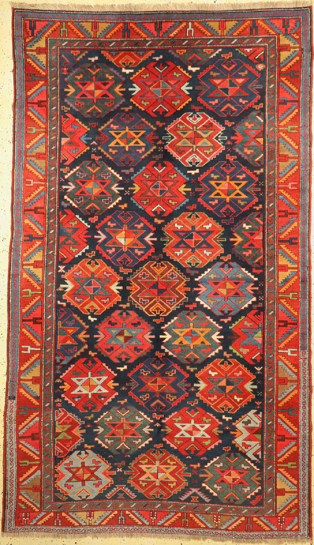 Kazak antik, Kaukasus, um 1910, Wolle auf Wolle, ca. 297 x 174 cm, EHZ: 2