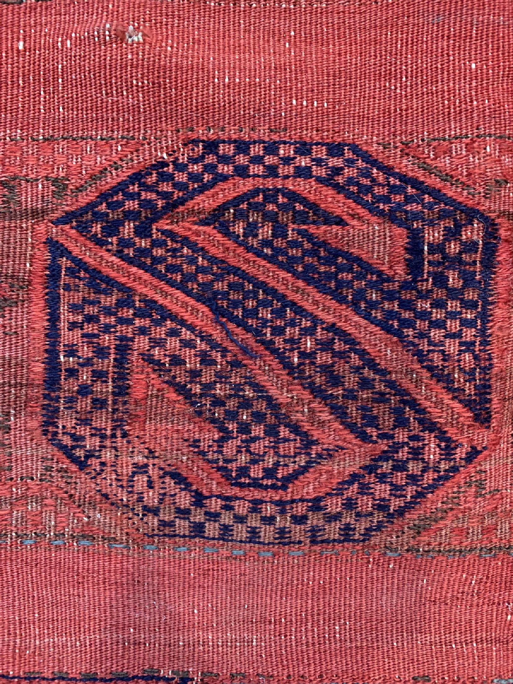 Detail c: Antiker Bergama Kelim, Türkei, 19.Jhd, Wolle auf Wolle, ca. 200 x 155 cm, EHZ: 4