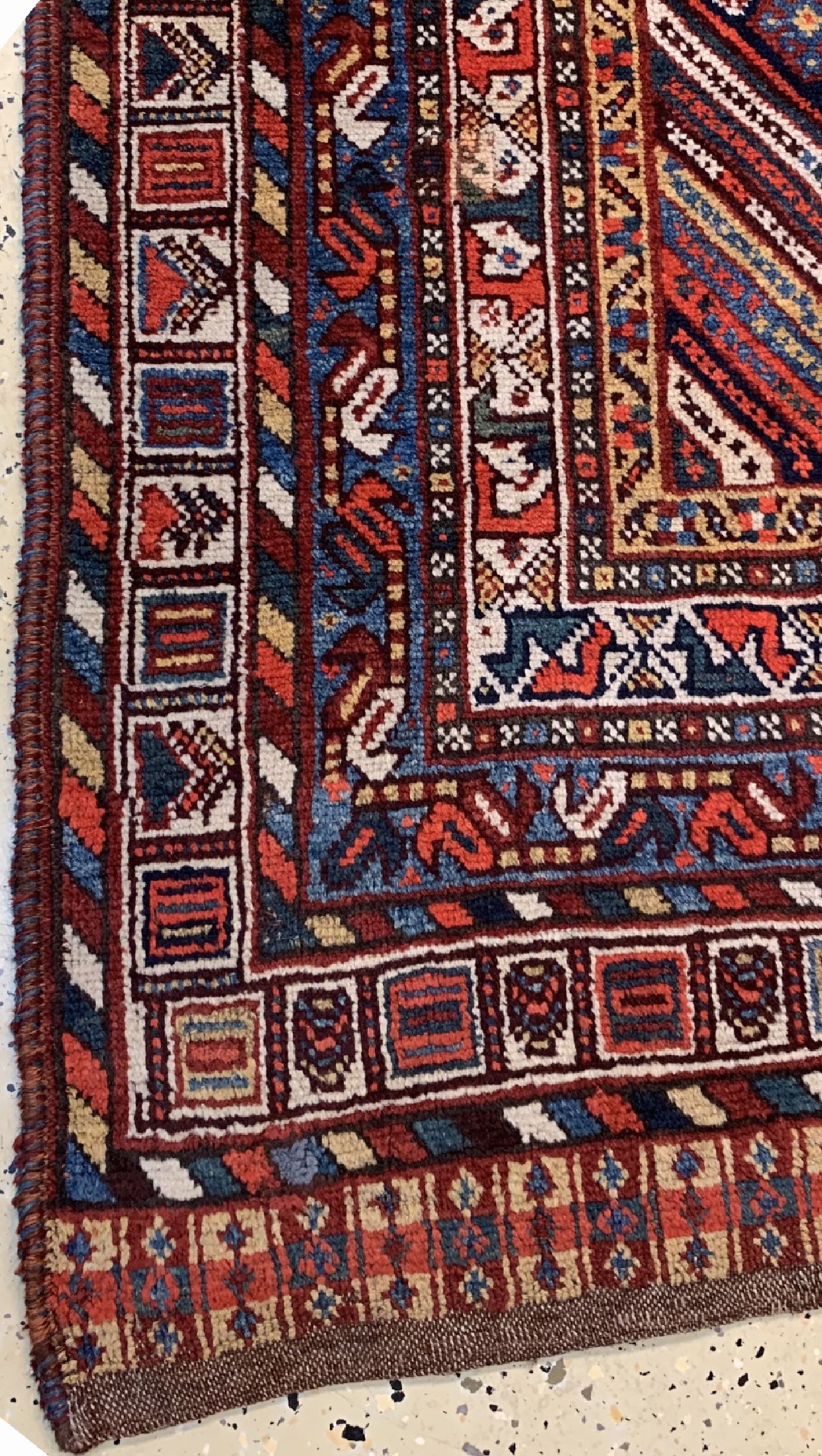 Detail a: Ghaschgai antik, Persien, um 1920, Wolle auf Wolle, ca. 280 x 183 cm, EHZ: 2
