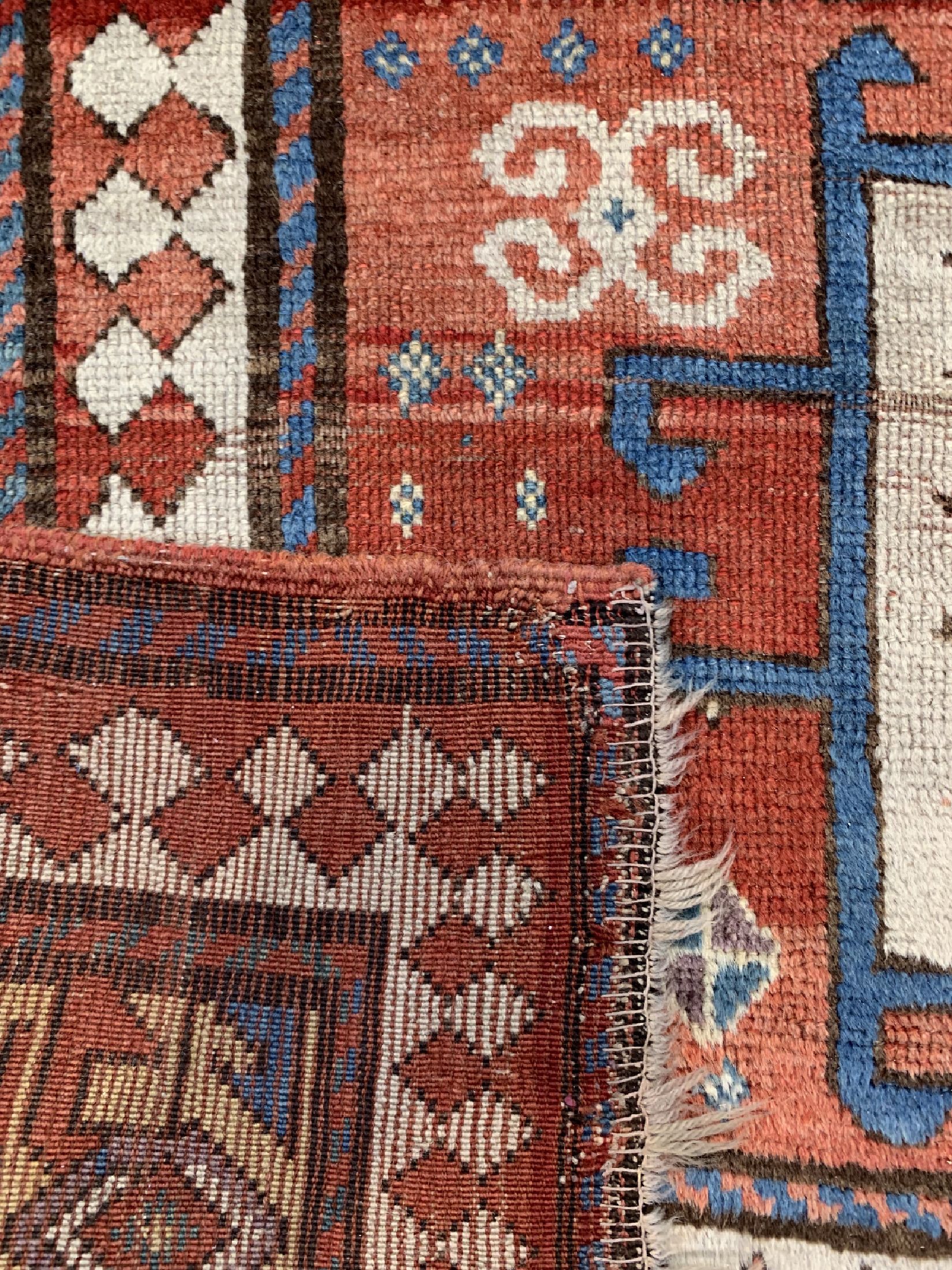 Detail f: Antiker Karachof Kazak, Kaukasus, 19.Jhd, Wolle auf Wolle, ca. 225 x 180 cm, EHZ: 3
