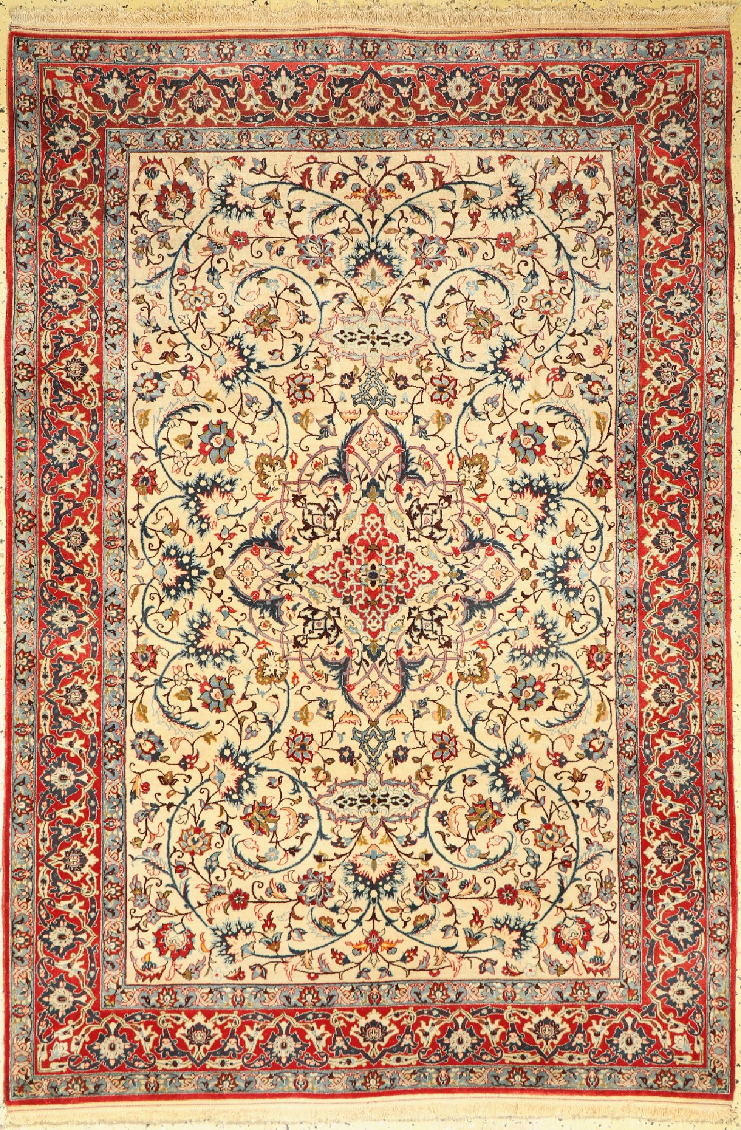 Nain fein alt, Persien, um 1940, Korkwolle auf Baumwolle, ca. 220 x 150 cm, gereinigt, EHZ: 2