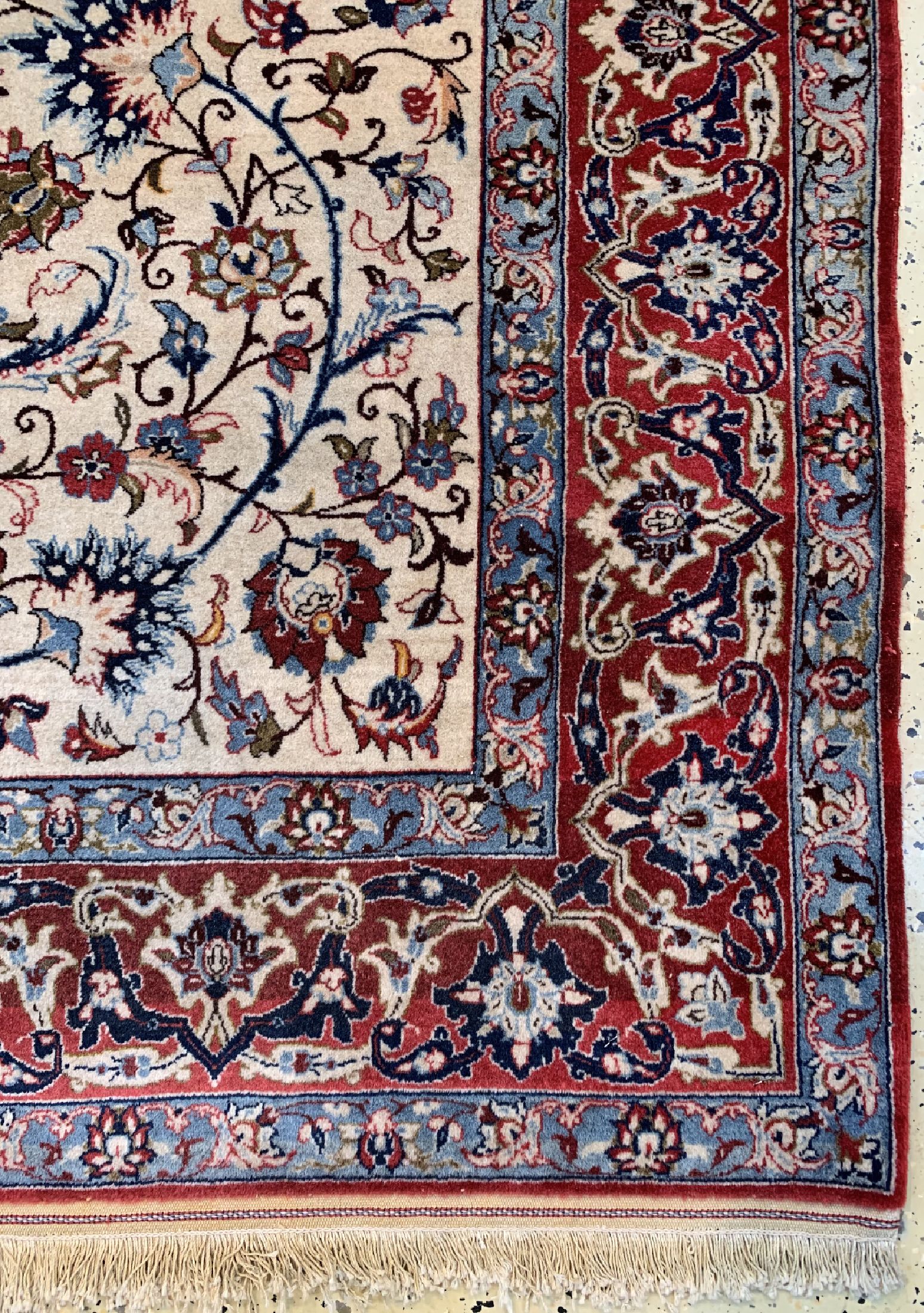Detail a: Nain fein alt, Persien, um 1940, Korkwolle auf Baumwolle, ca. 220 x 150 cm, gereinigt, EHZ: 2