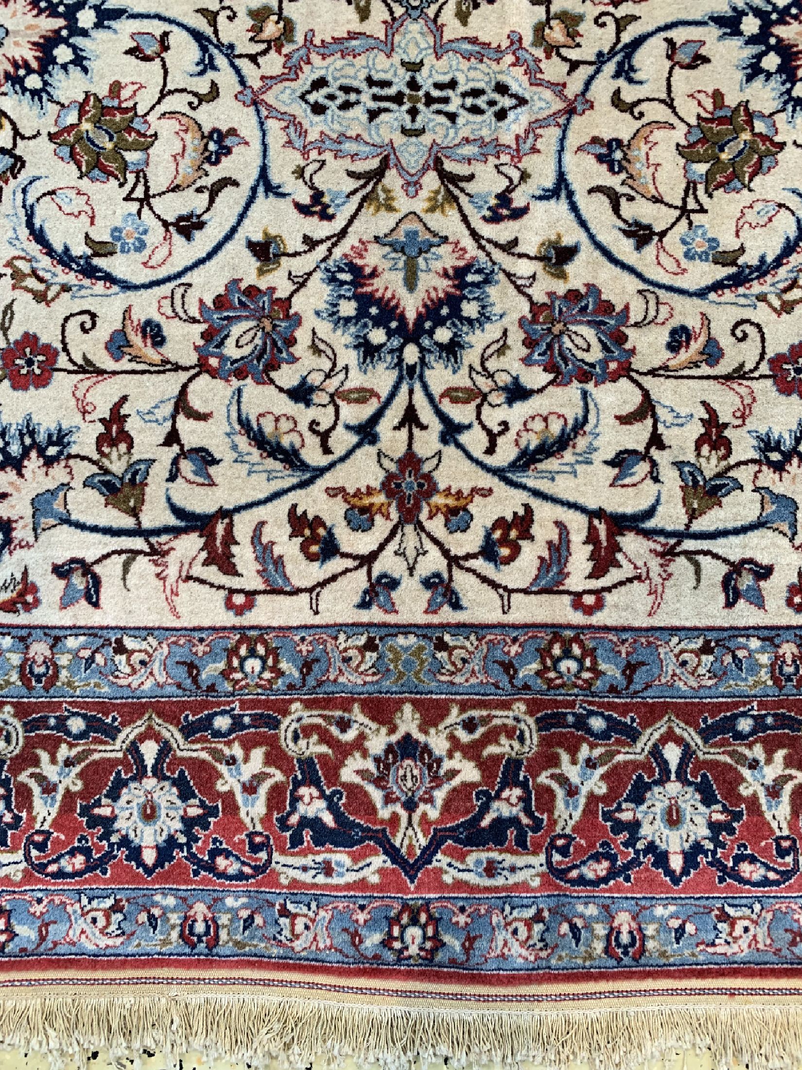 Detail b: Nain fein alt, Persien, um 1940, Korkwolle auf Baumwolle, ca. 220 x 150 cm, gereinigt, EHZ: 2