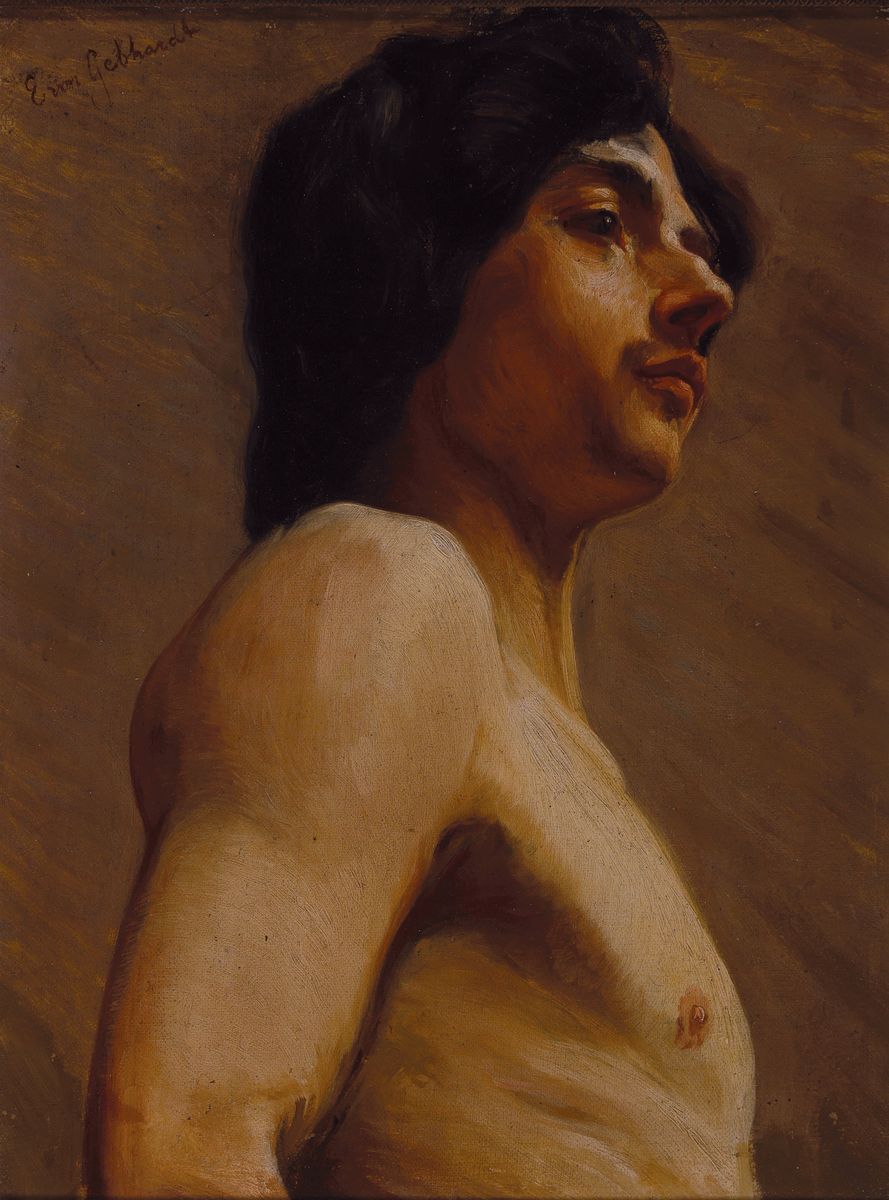 Eduard von Gebhardt, 1838 Sankt Johannis in Estland-1925 Düsseldorf, deutscher Maler und Prof. an der Düsseldorfer Akademie, hier: männlicher ...