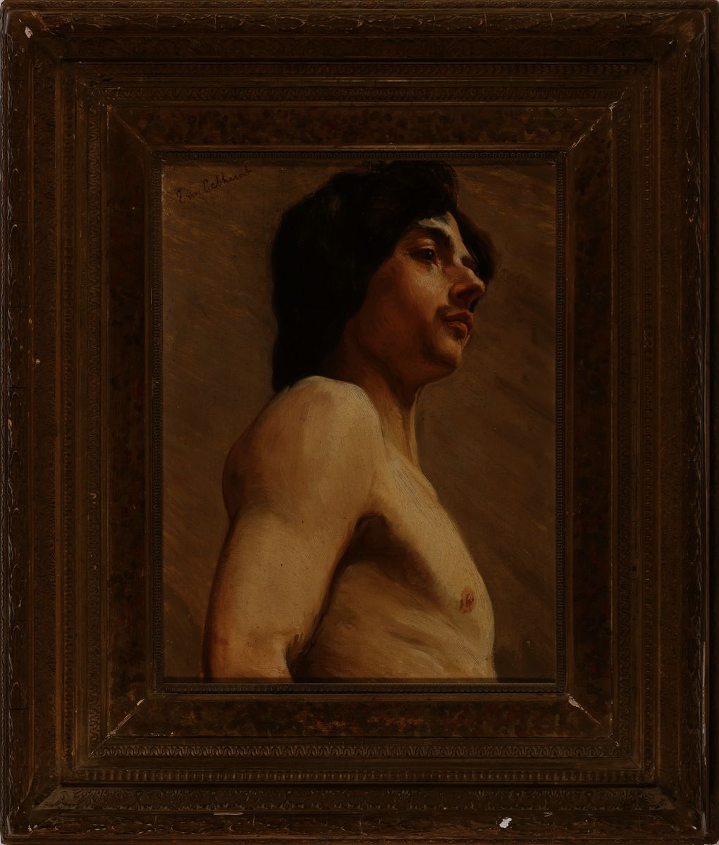 Detail k: Eduard von Gebhardt, 1838 Sankt Johannis in Estland-1925 Düsseldorf, deutscher Maler und Prof. an der Düsseldorfer Akademie, hier: männlicher ...