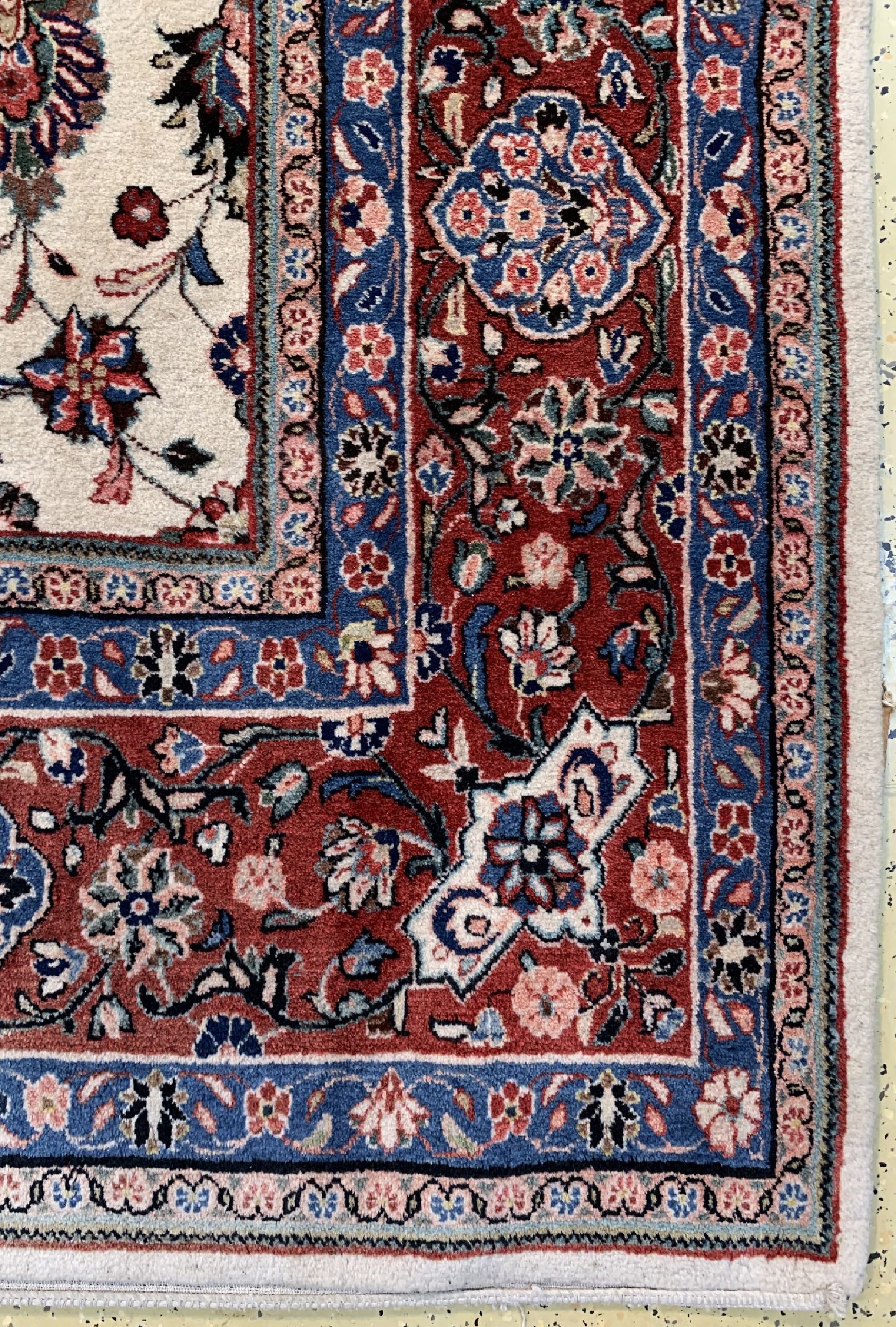 Detail a: Sarogh alt, Persien, ca. 50 Jahre, Wolle auf Baumwolle, ca. 375 x 275 cm, EHZ: 2(Fleckig)