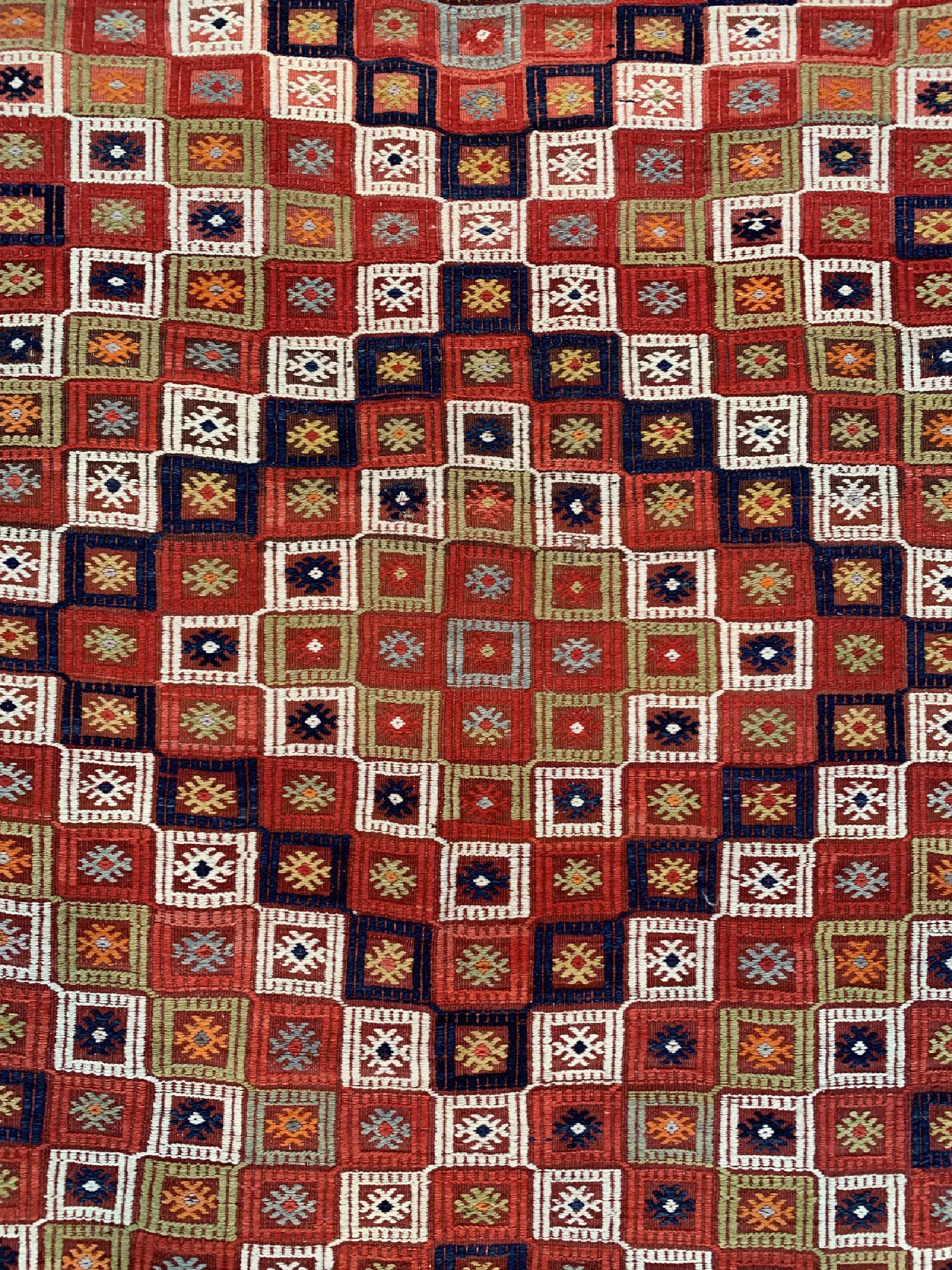 Detail d: Anatol Kelim, Türkei, um 1920/1930, Wolle auf Wolle, ca. 217 x 140 cm, EHZ: 4