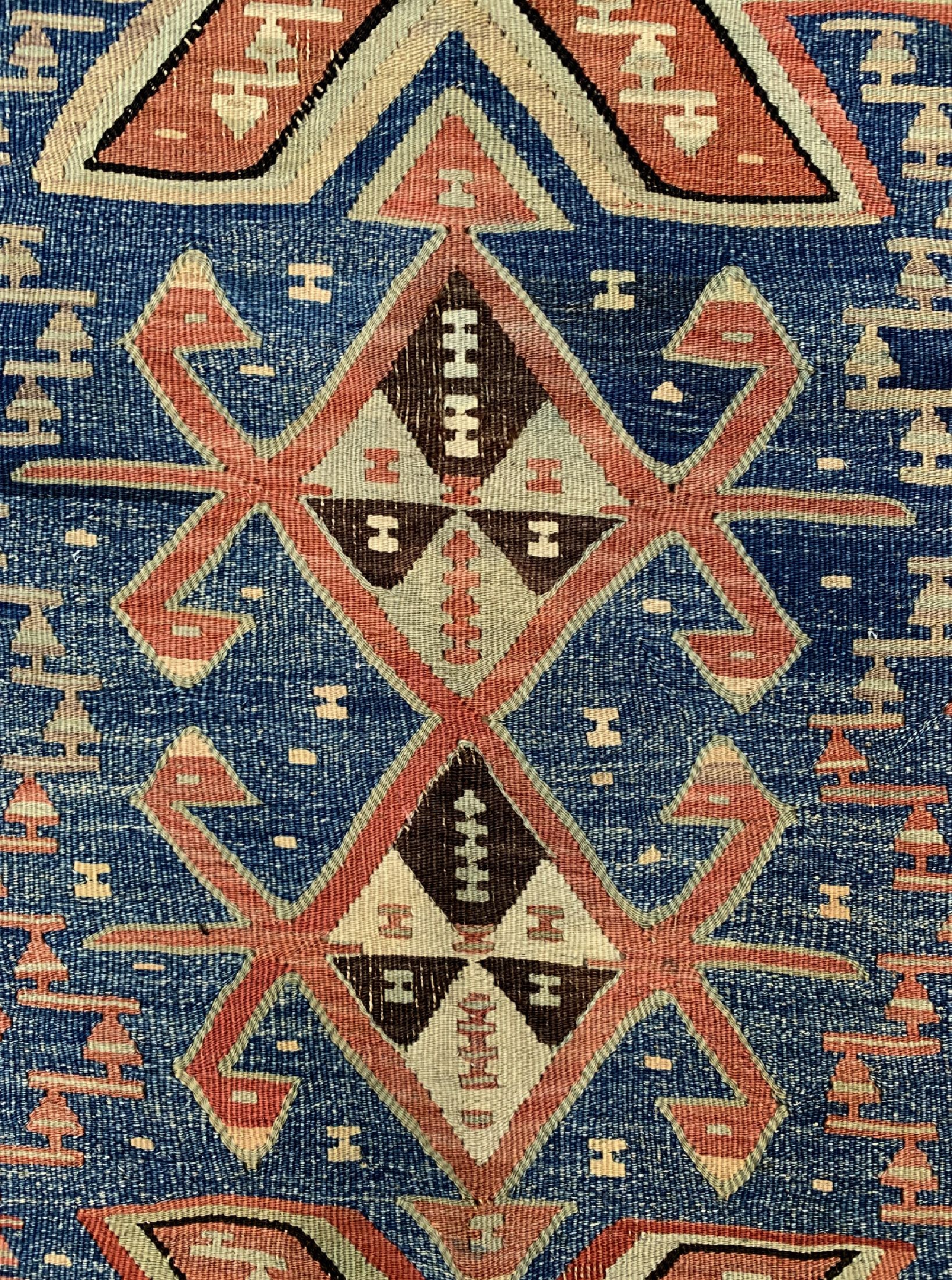 Detail b: Konya Kelim antik, Türkei, um 1900, Wolle auf Wolle, ca. 174 x 120 cm, EHZ: 4