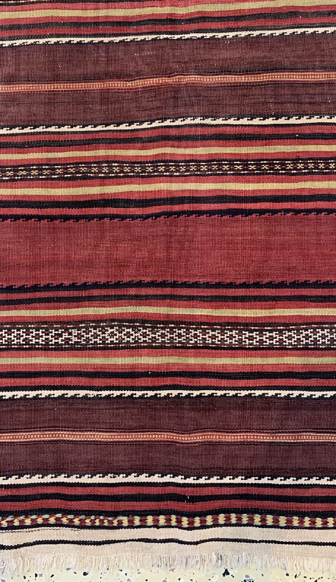 Detail b: Kordi Kelim, Persien, um 1900, Wolle auf Wolle, ca. 300 x 152 cm, EHZ: 2