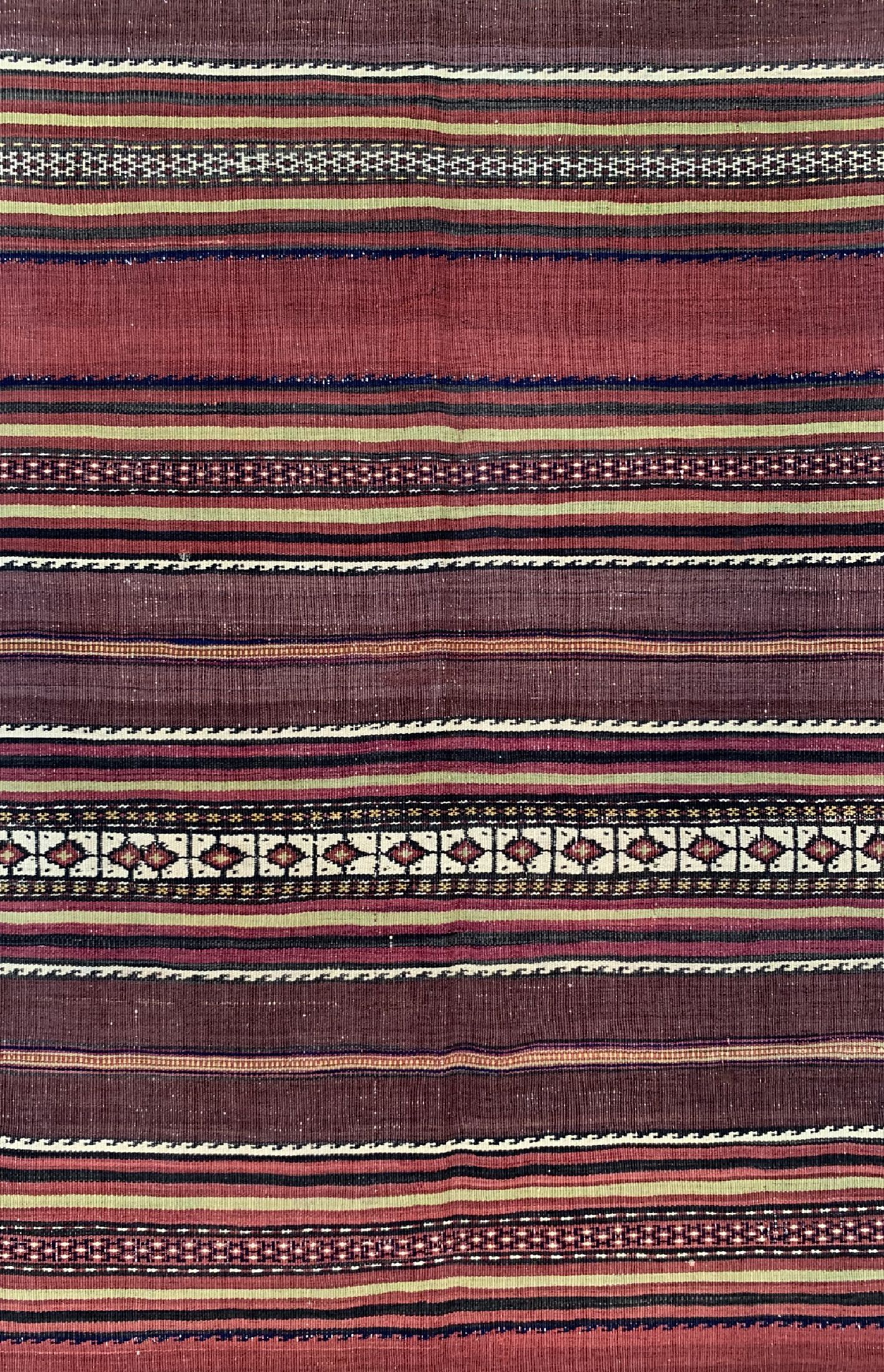 Detail c: Kordi Kelim, Persien, um 1900, Wolle auf Wolle, ca. 300 x 152 cm, EHZ: 2
