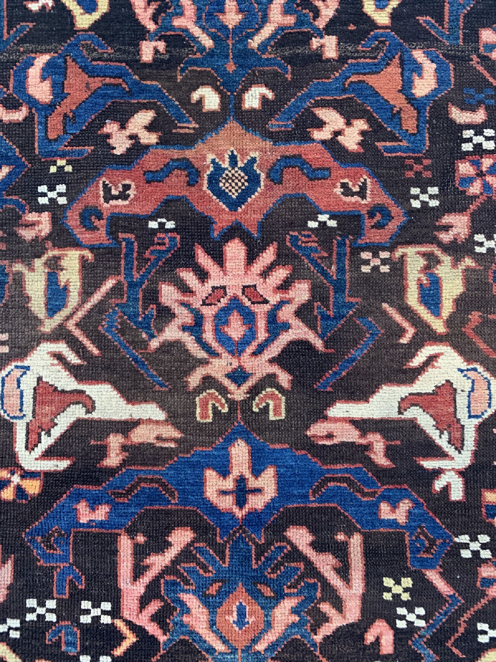 Detail c: Antiker Bijov-Kazak, Kaukasus, 19.Jhd, Wolle auf Wolle, ca. 150 x 114 cm, EHZ: 3