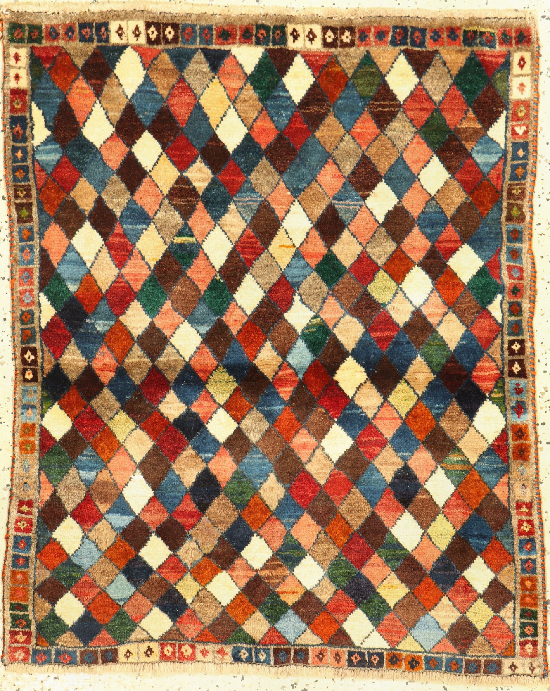 Gabbeh alt, Persien, um 1950, Wolle auf Wolle, ca. 112 x 90 cm, EHZ: 4