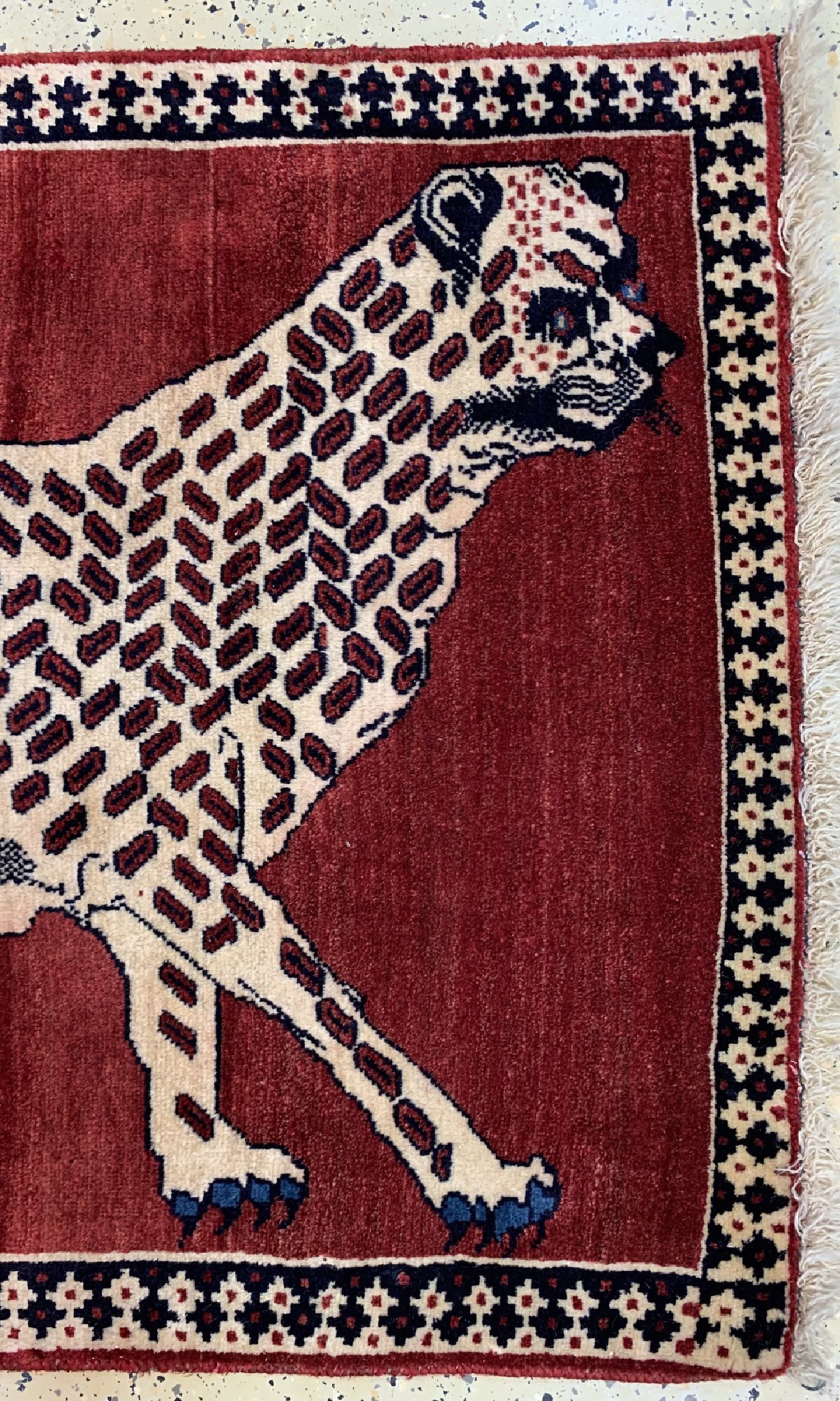 Detail a: Gabbeh alt, Persien, ca. 50 Jahre, Wolle auf Wolle, ca. 150 x 96 cm, EHZ: 2-3