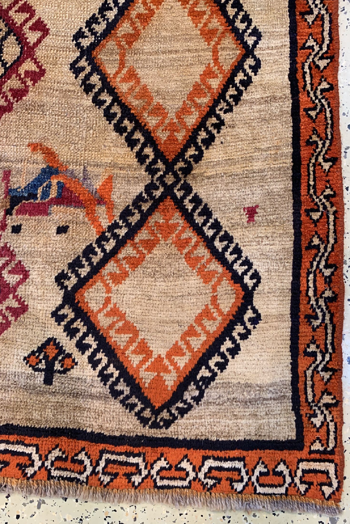 Detail a: Gabbeh alt, Persien, um 1940, Wolle auf Wolle, ca. 216 x 130 cm, EHZ: 3