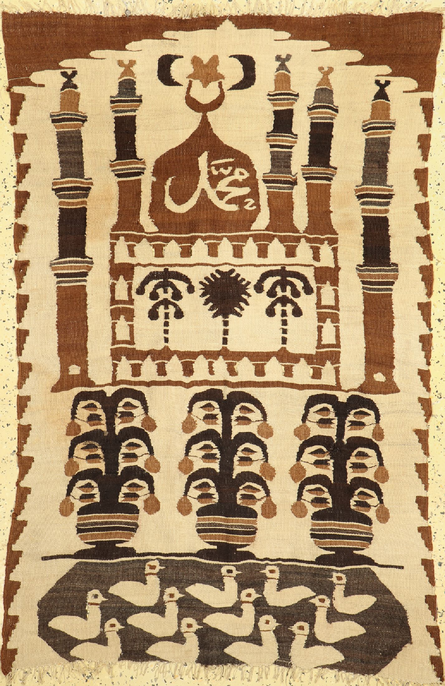 Anatol Kelim, Türkei, um 1920, Wolle auf Wolle, ca. 150 x 100 cm, EHZ: 3