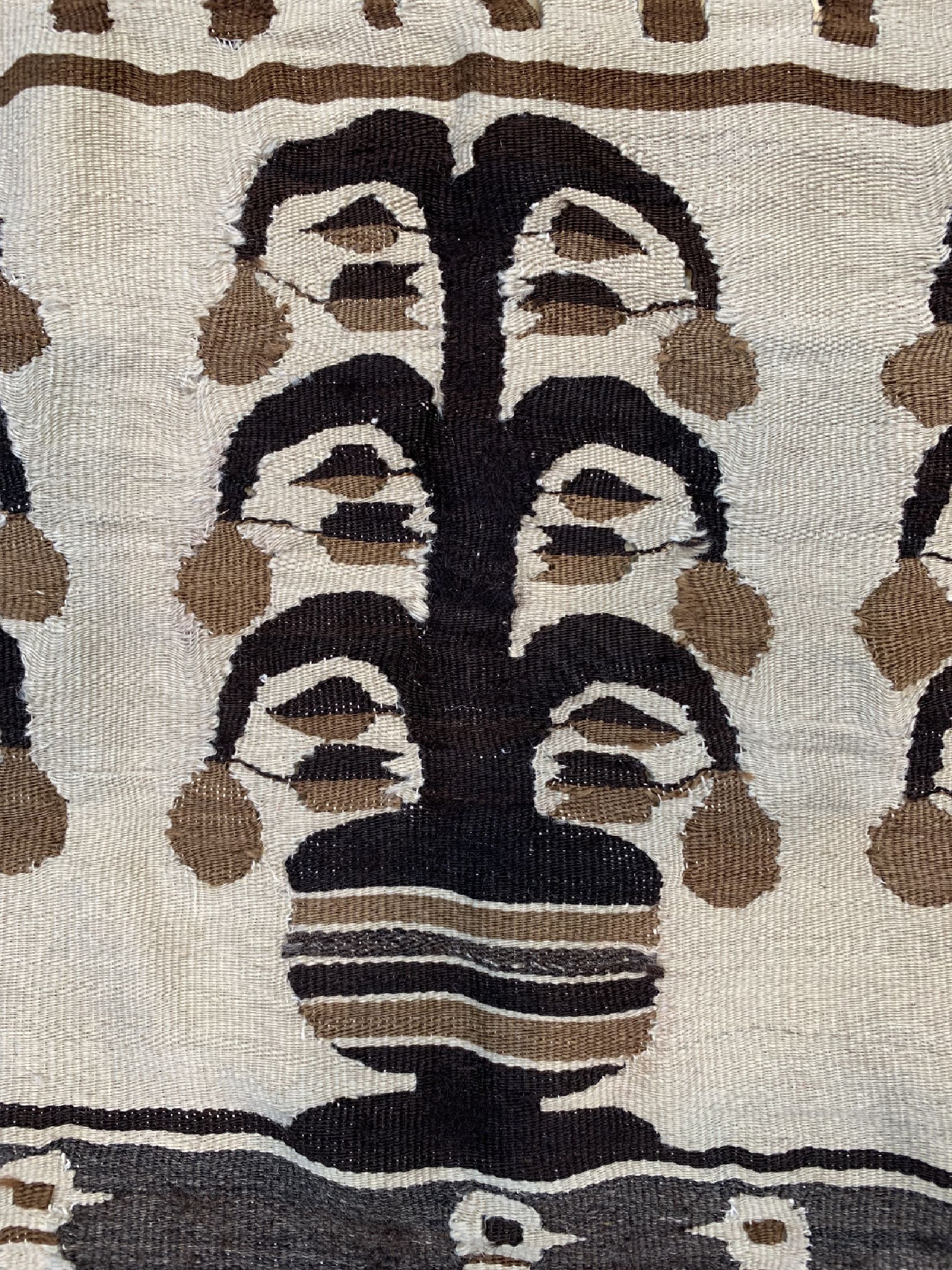 Detail b: Anatol Kelim, Türkei, um 1920, Wolle auf Wolle, ca. 150 x 100 cm, EHZ: 3