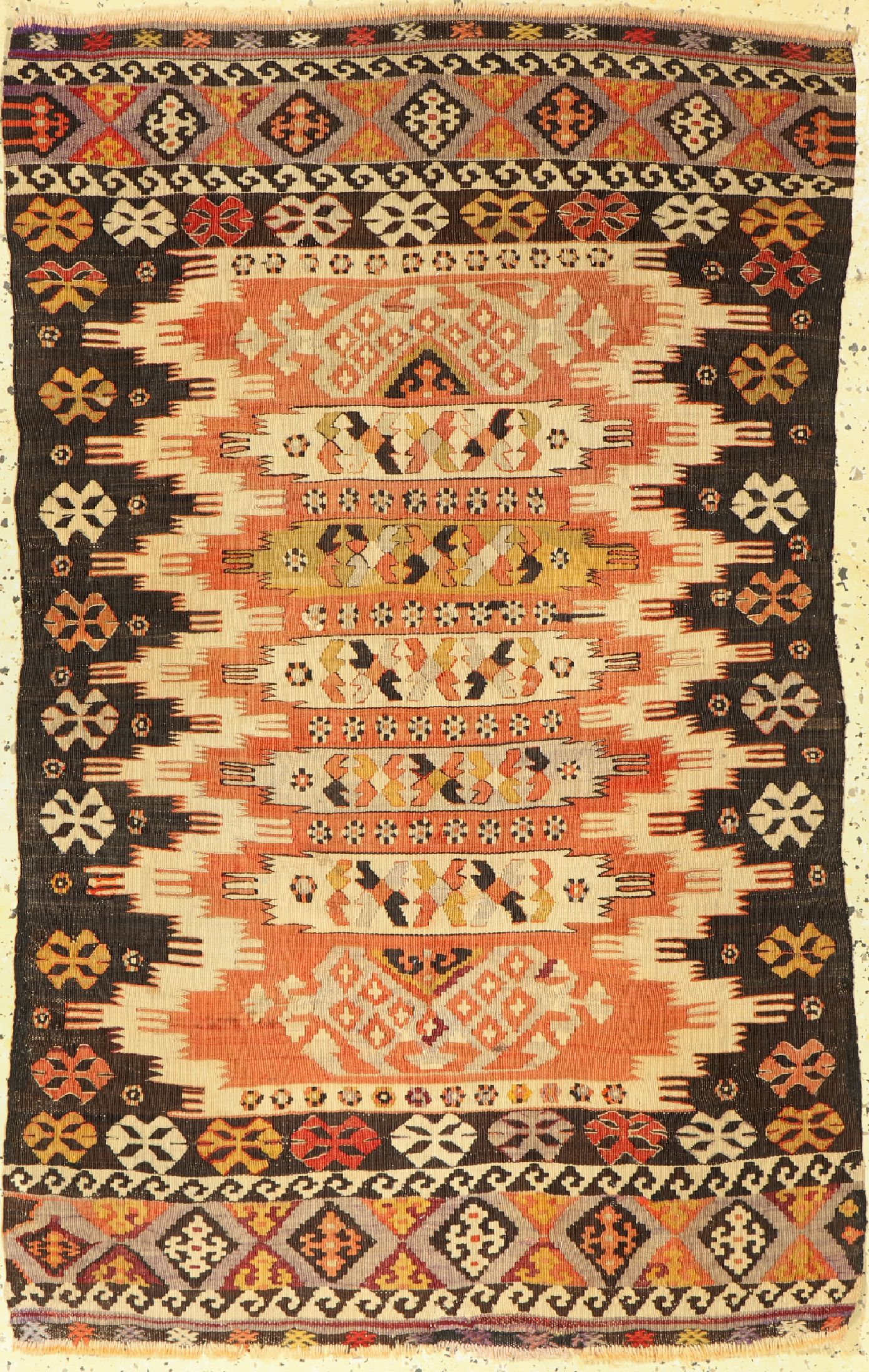 Anatol Kelim, Türkei, 19.Jhd, Wolle auf Wolle, ca. 130 x 82 cm, EHZ: 2-3