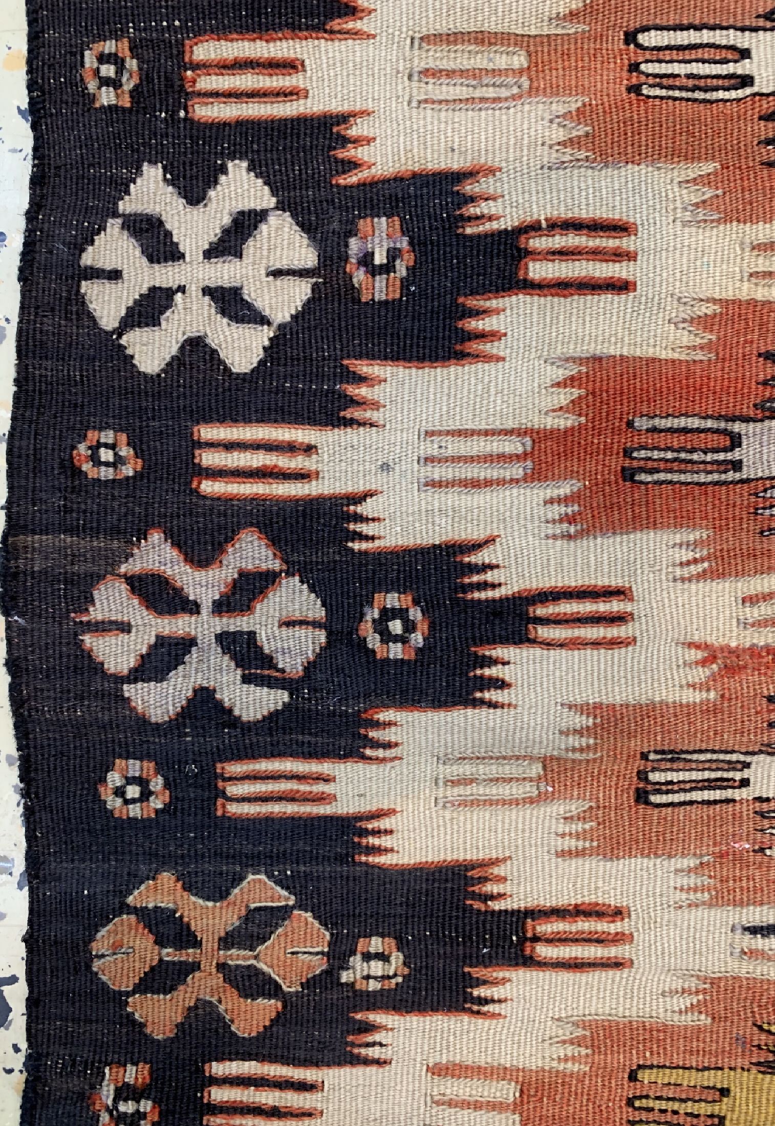 Detail c: Anatol Kelim, Türkei, 19.Jhd, Wolle auf Wolle, ca. 130 x 82 cm, EHZ: 2-3