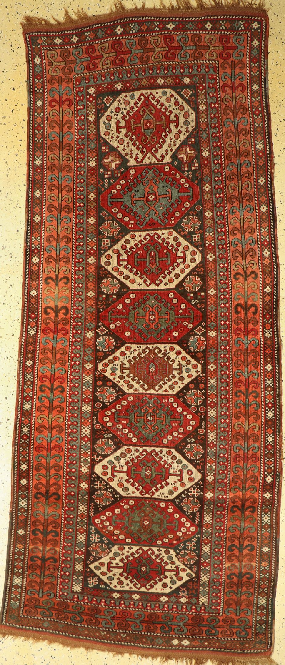 Yürük antik, Türkei, um 1900, Wolle auf Wolle, ca. 290 x 120 cm, EHZ: 4