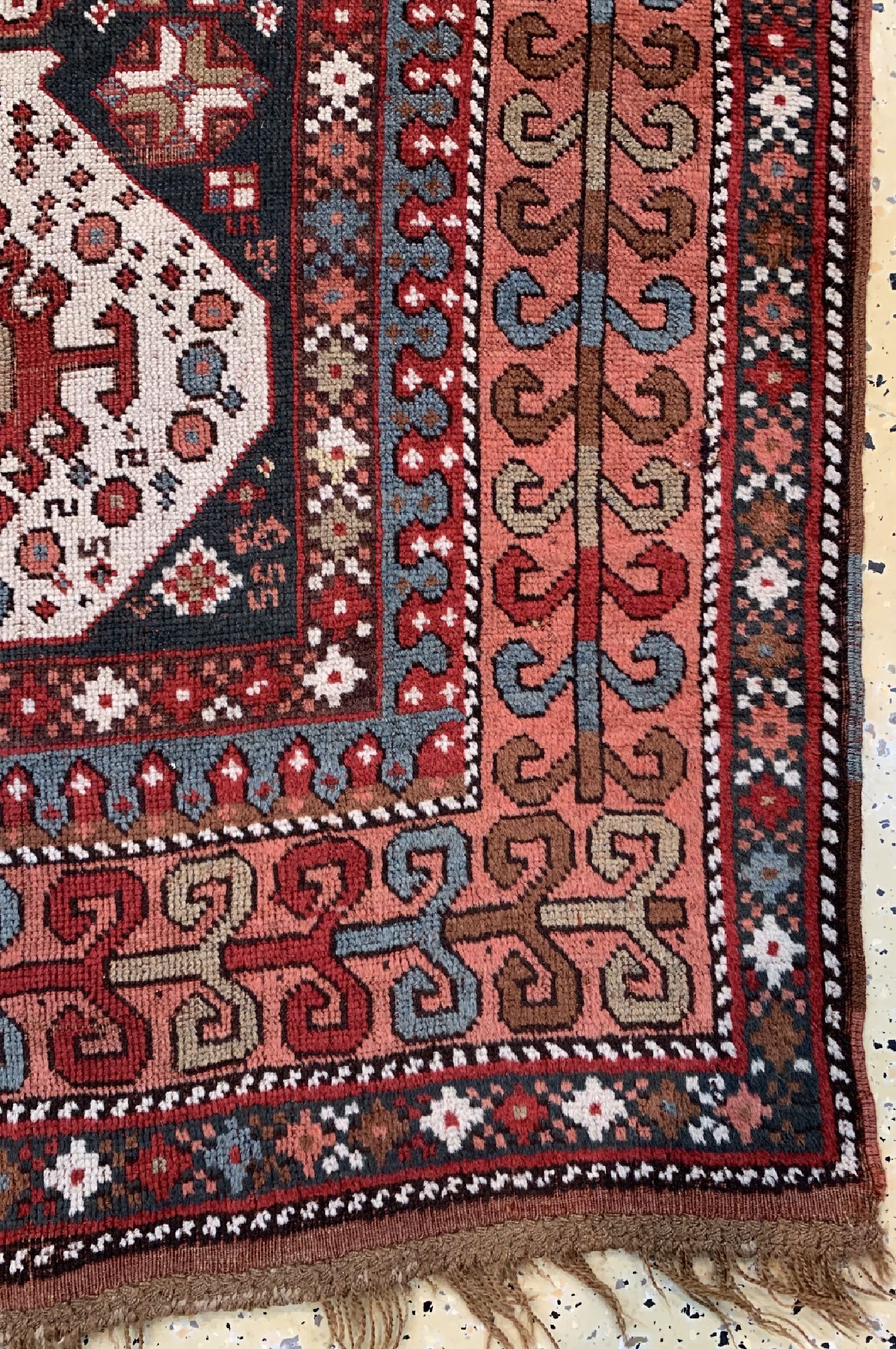 Detail a: Yürük antik, Türkei, um 1900, Wolle auf Wolle, ca. 290 x 120 cm, EHZ: 4