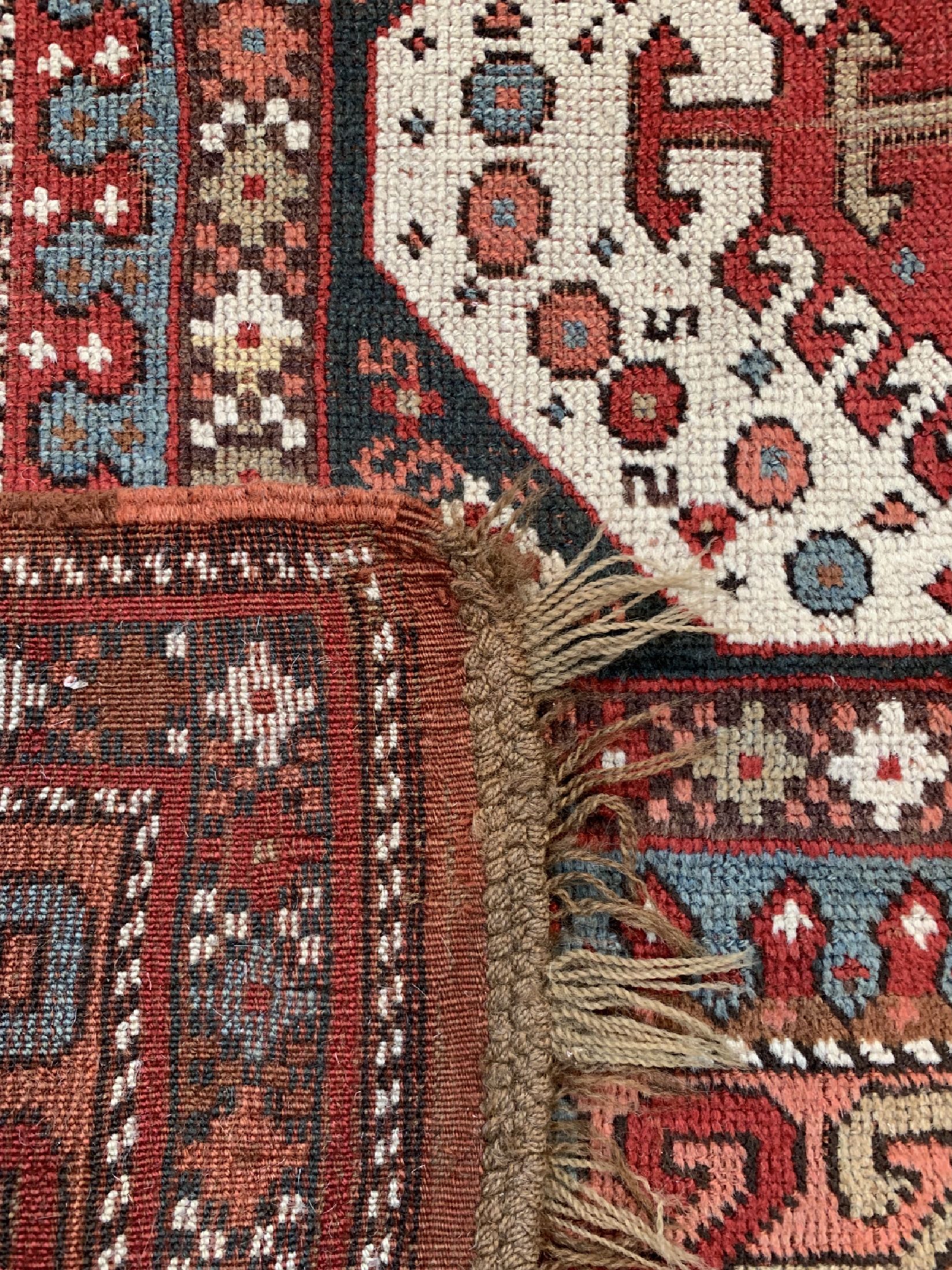 Detail d: Yürük antik, Türkei, um 1900, Wolle auf Wolle, ca. 290 x 120 cm, EHZ: 4