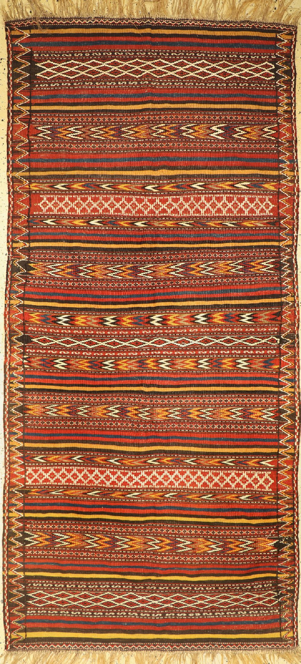 Anatol Kelim, Türkei, um 1940, Wolle auf Wolle, ca. 290 x 135 cm, EHZ: 2