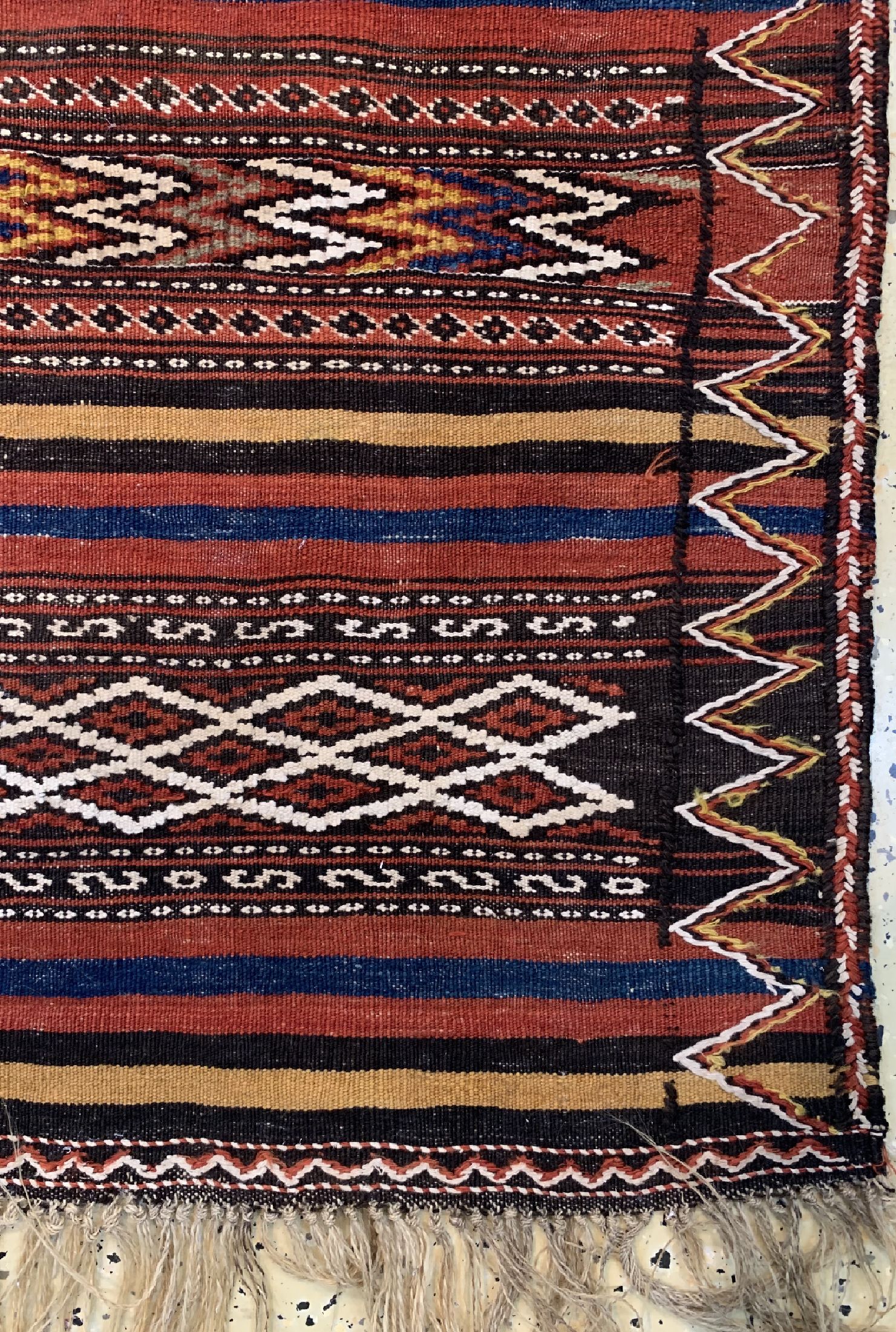 Detail a: Anatol Kelim, Türkei, um 1940, Wolle auf Wolle, ca. 290 x 135 cm, EHZ: 2