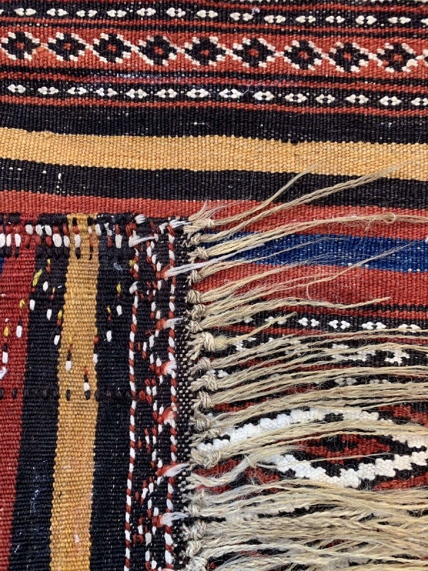 Detail d: Anatol Kelim, Türkei, um 1940, Wolle auf Wolle, ca. 290 x 135 cm, EHZ: 2