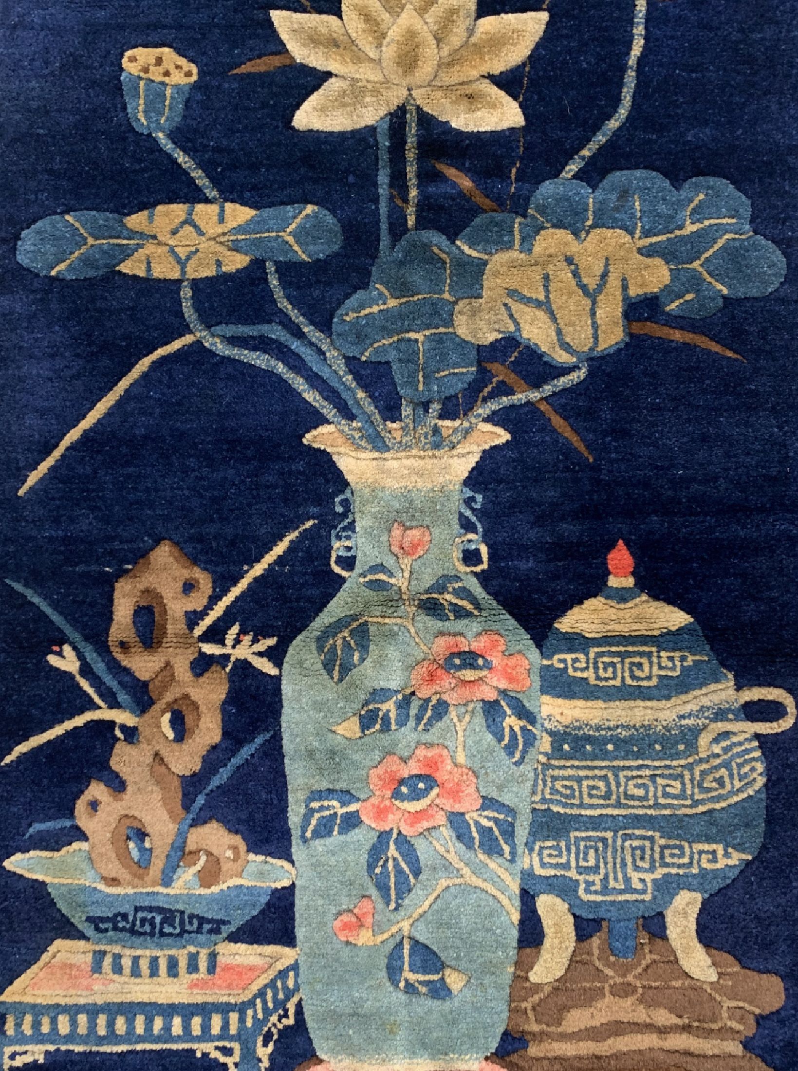 Detail a: Pao Tow antik, China, um 1900, Wolle auf Baumwolle, ca. 130 x 67 cm, EHZ: 2