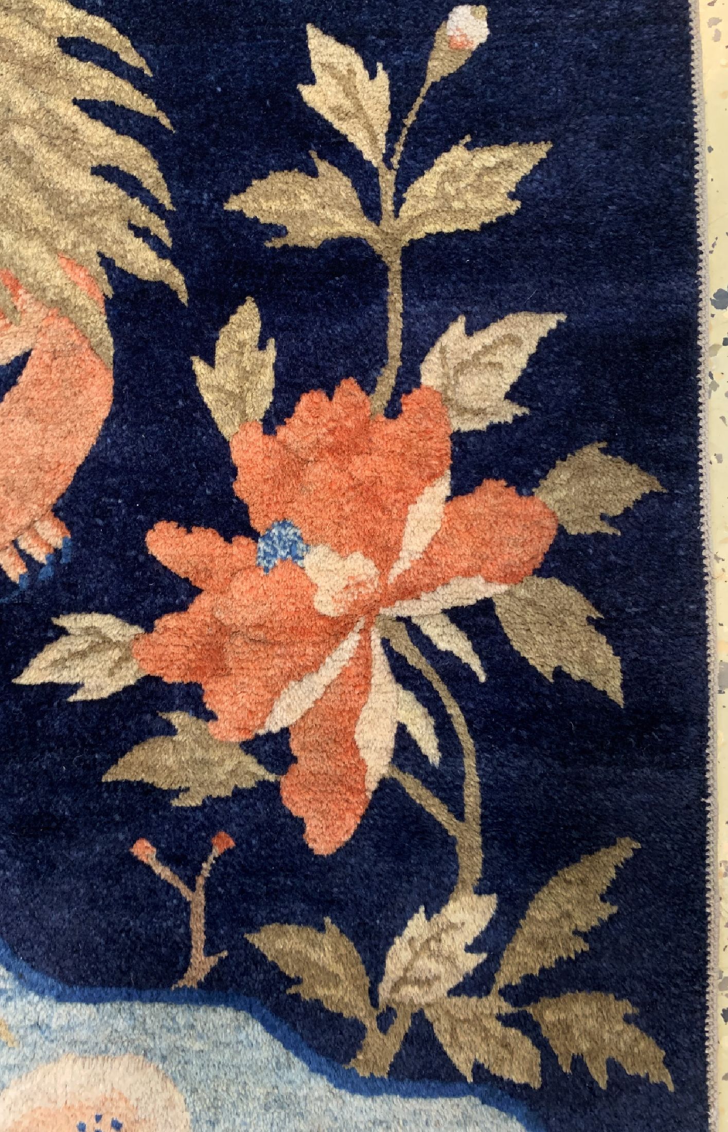 Detail d: Pao Tow antik, China, um 1900, Wolle auf Baumwolle, ca. 130 x 70 cm, EHZ: 2