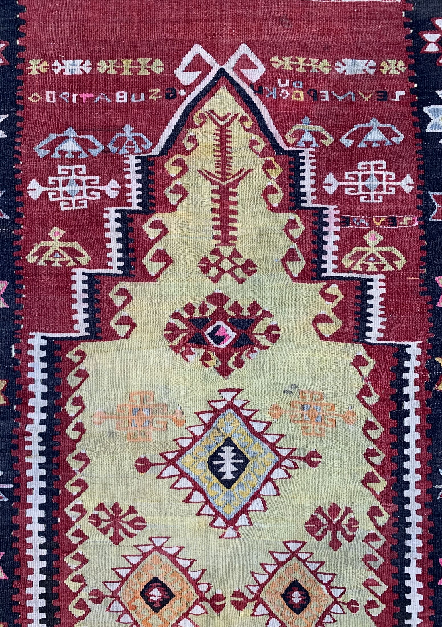Detail c: Anatol Kelim, Türkei, ca. 60 Jahre, Wolle auf Wolle, ca. 220 x 130 cm, EHZ: 2