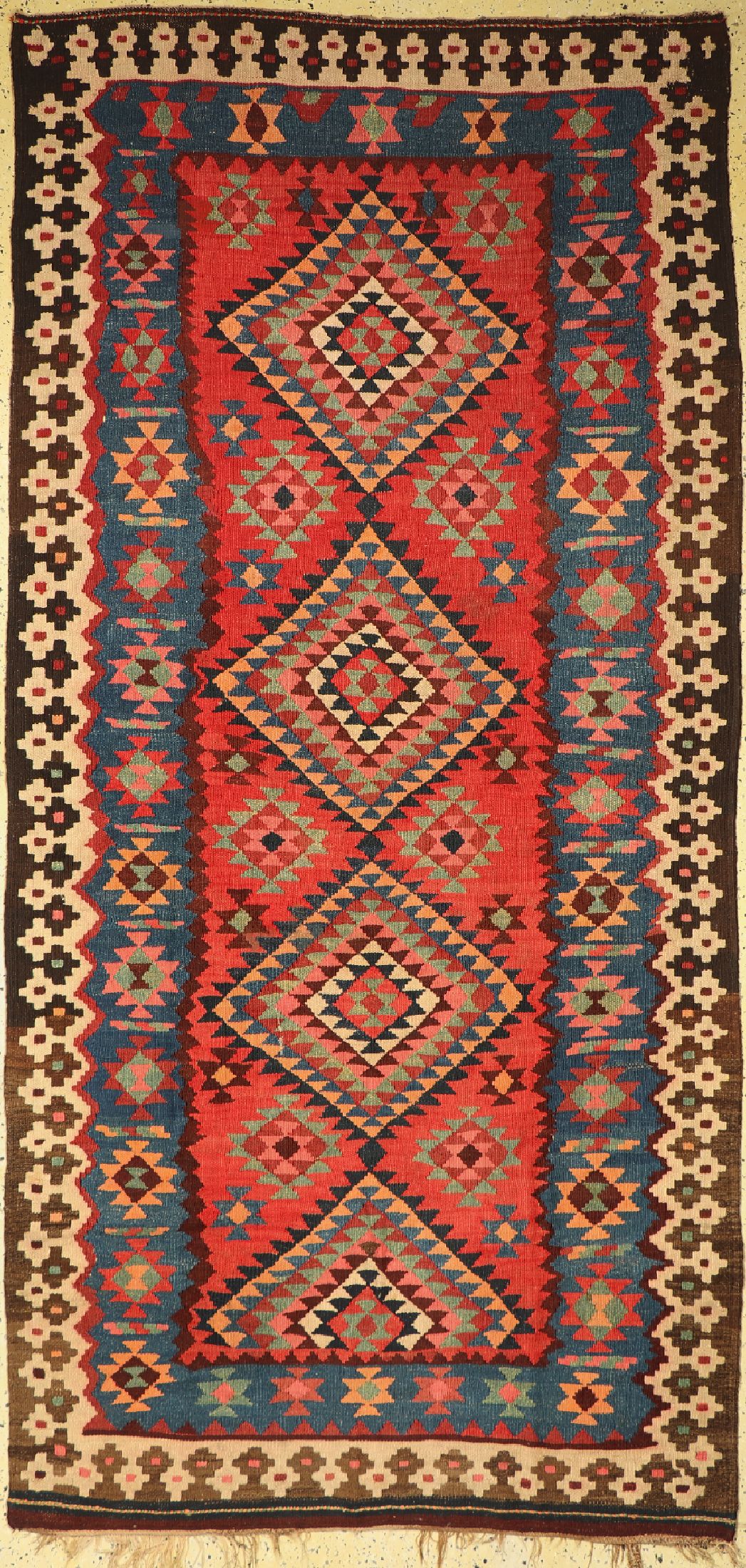 Bidjar Kelim, Persien, um 1940, Wolle auf Wolle, ca. 297 x 143 cm, EHZ: 2