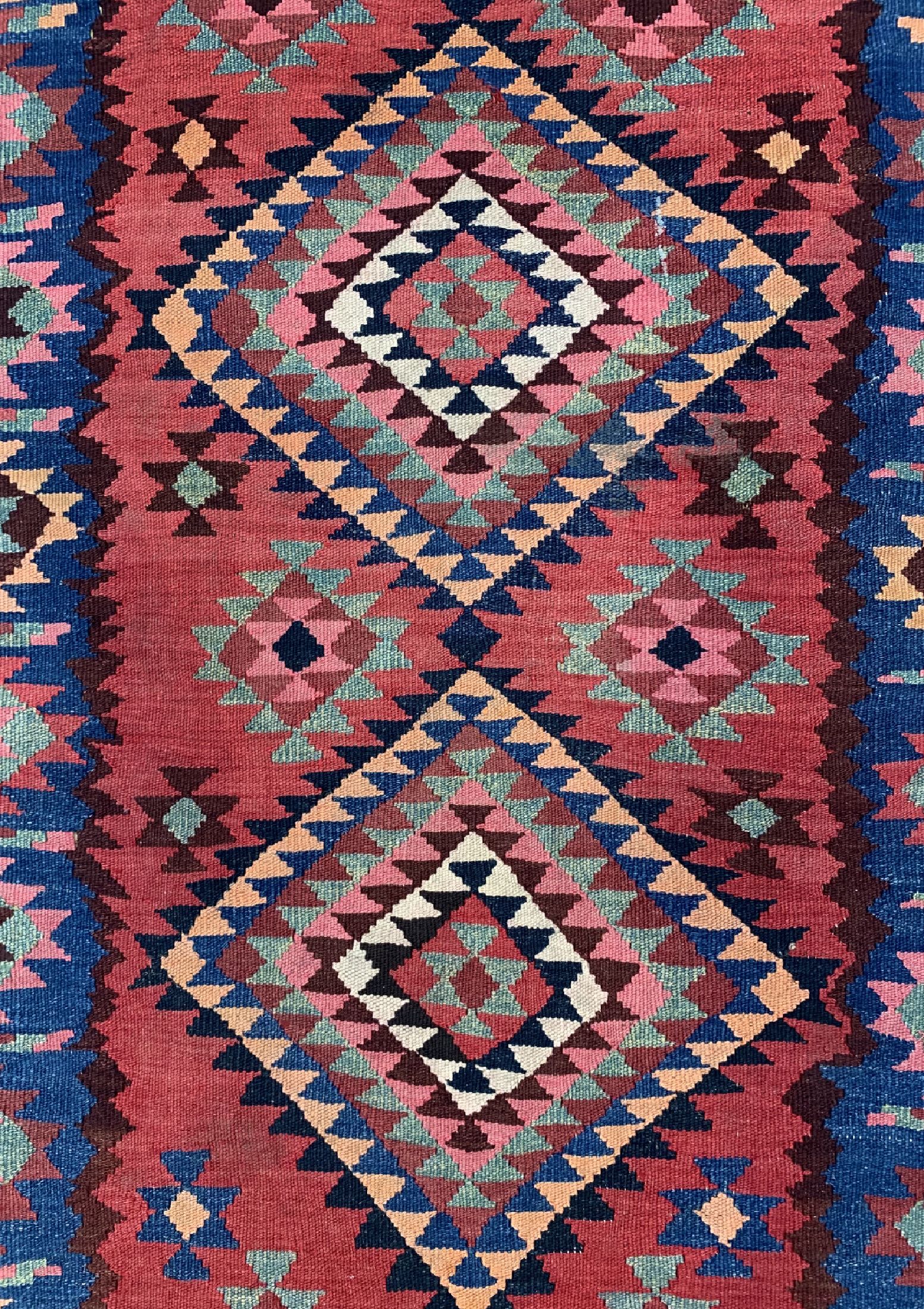 Detail c: Bidjar Kelim, Persien, um 1940, Wolle auf Wolle, ca. 297 x 143 cm, EHZ: 2