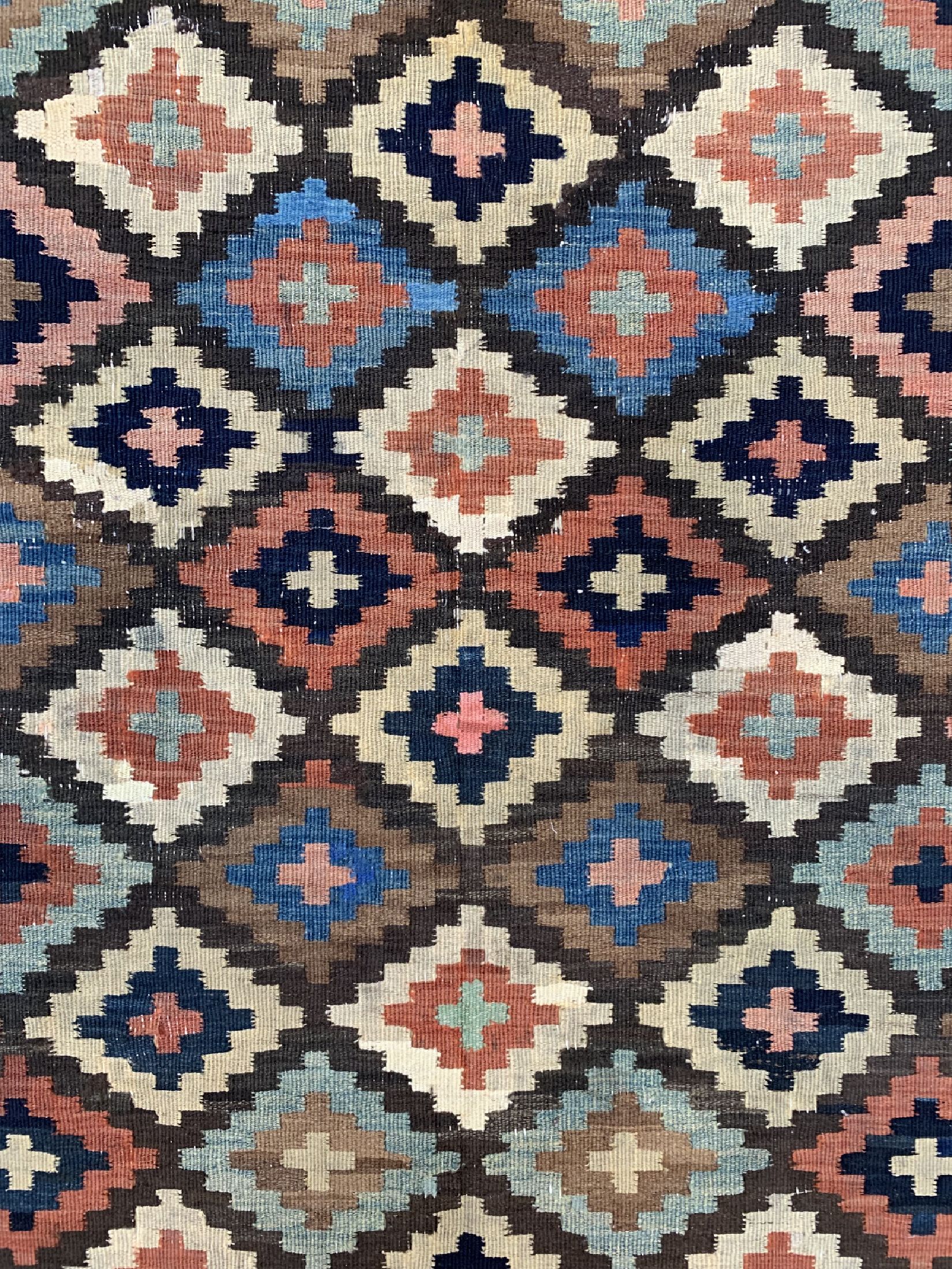Detail c: Bidjar Kelim antik, Persien, um 1900, Wolleauf Baumwolle, ca. 330 x 140 cm, EHZ: 3