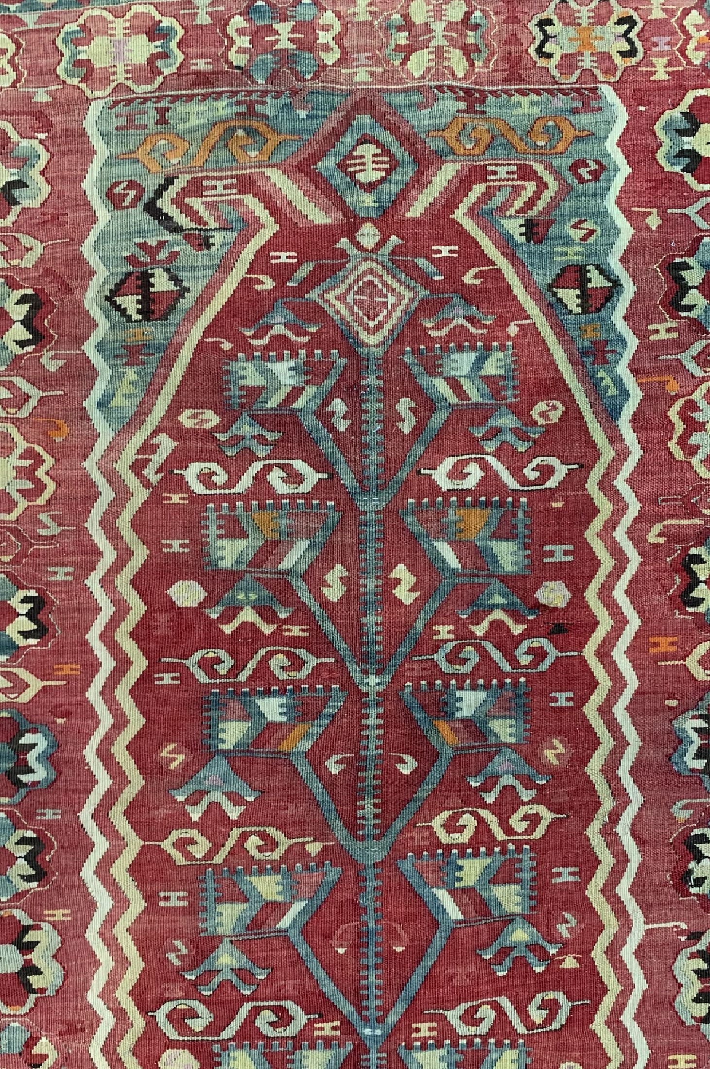 Detail c: Anatol Kelim antik, Türkei, 19.Jhd, Wolle auf Wolle, ca. 155 x 124 cm, EHZ: 3