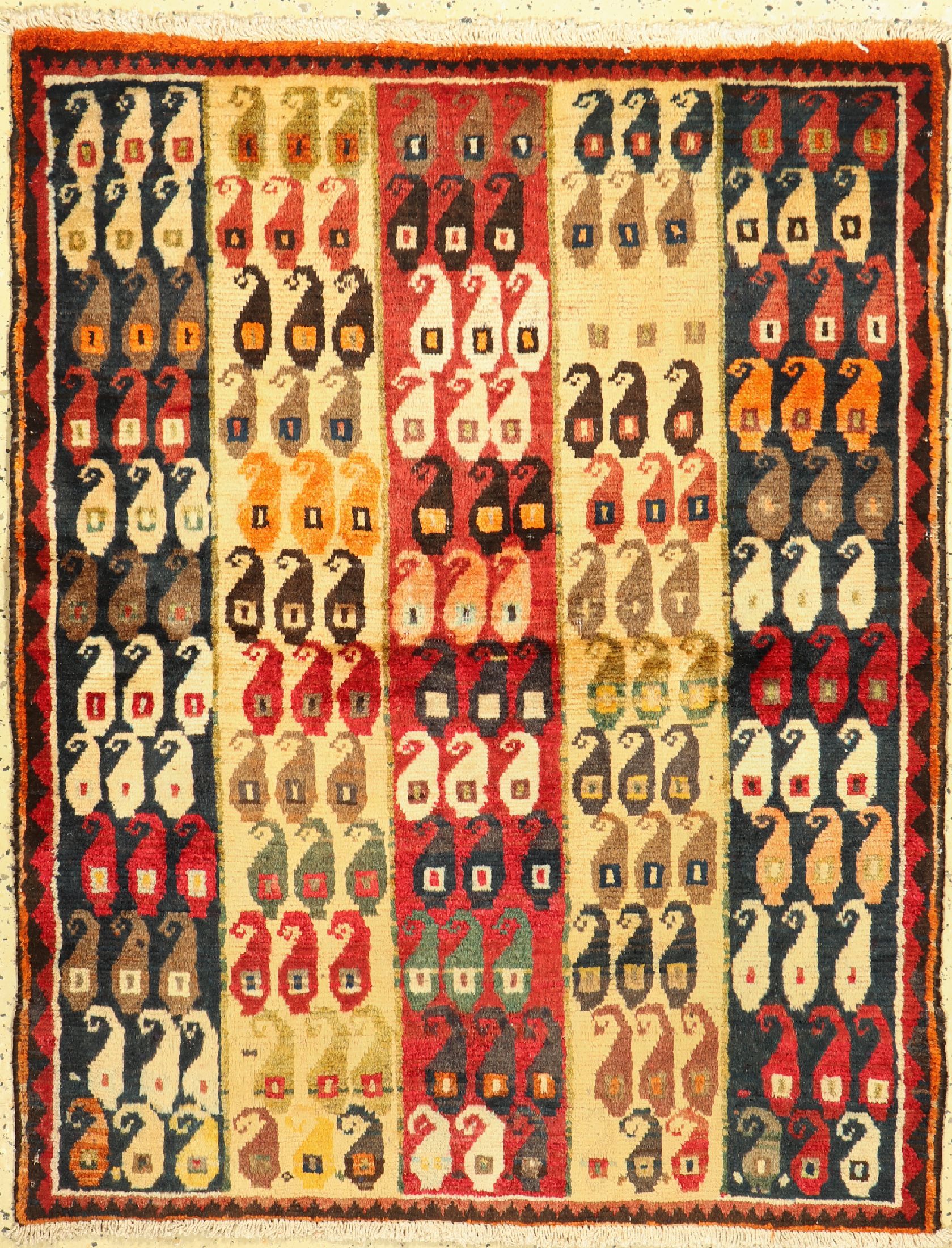 Ghaschgai alt, Persien, um 1960, Wolle auf Baumwolle, ca. 153 x 107 cm, EHZ: 4
