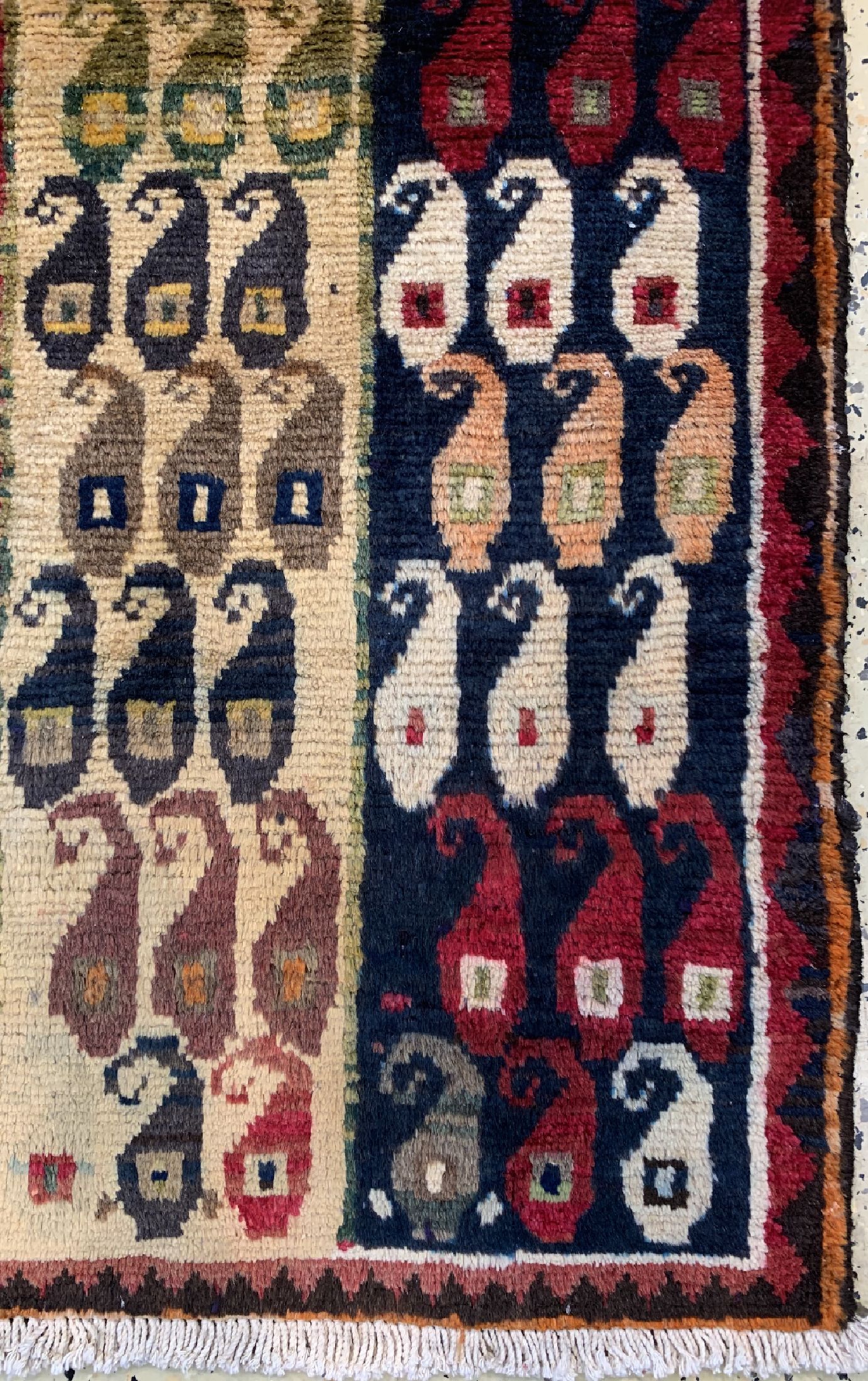 Detail a: Ghaschgai alt, Persien, um 1960, Wolle auf Baumwolle, ca. 153 x 107 cm, EHZ: 4