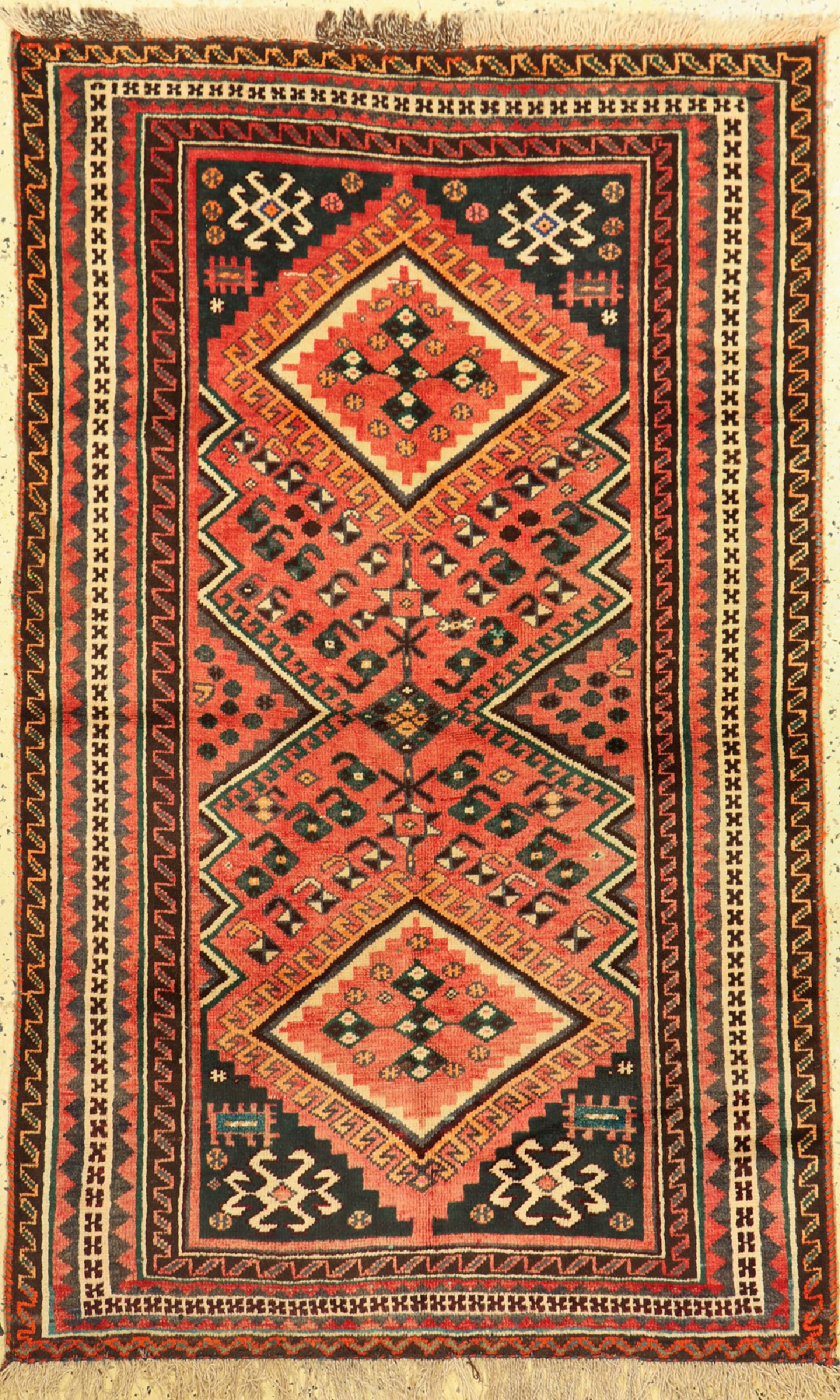 Ghaschgai alt, Persien, um 1950, Wolle auf Wolle, ca. 178 x 108 cm, EHZ: 4
